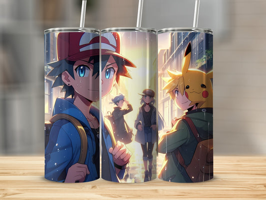 Anime Characters Design Insulated Tumbler Beverage Holder