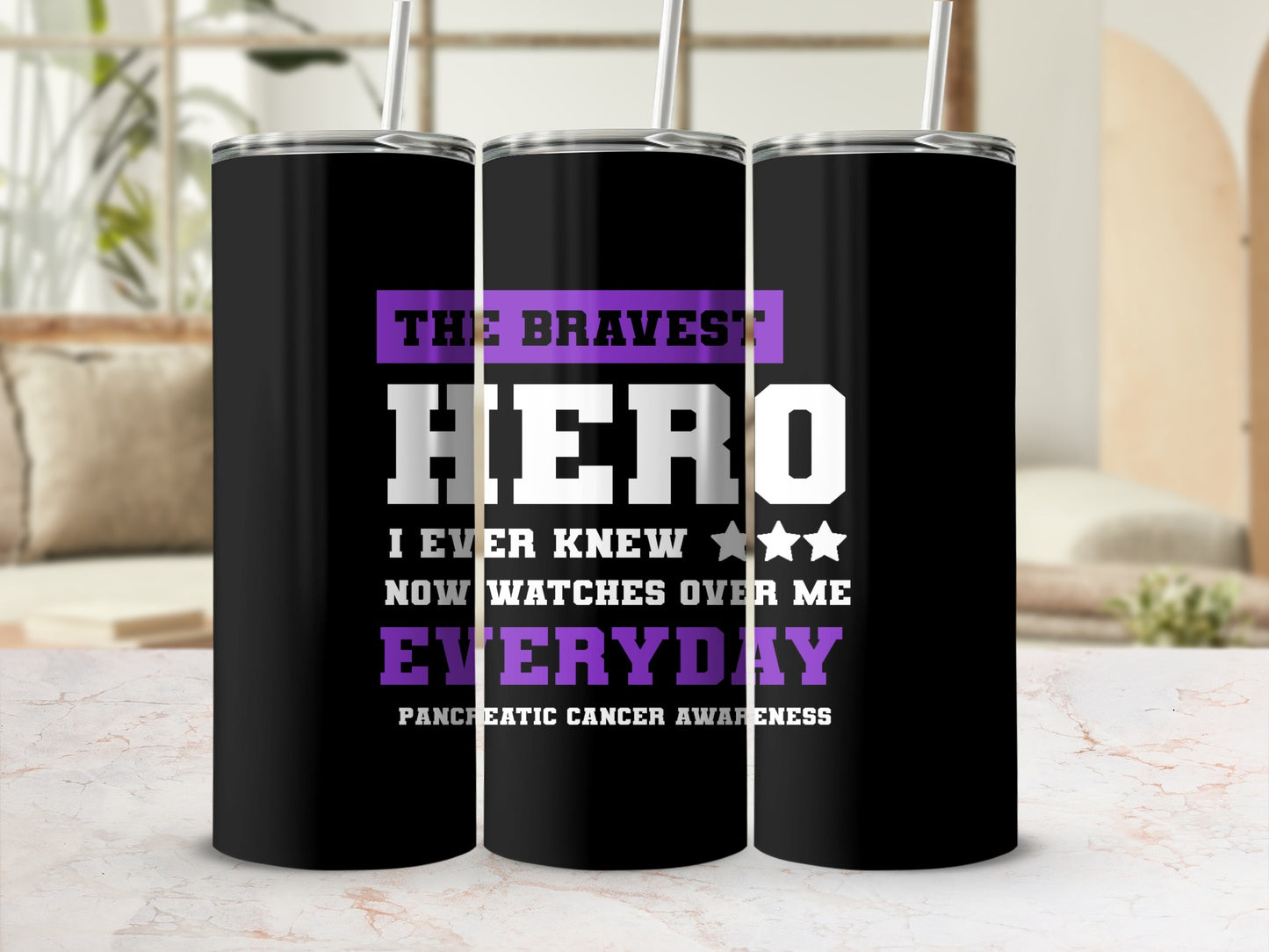 THE BRAVEST HERO PANCREATIC CANCER AWARENESS product type