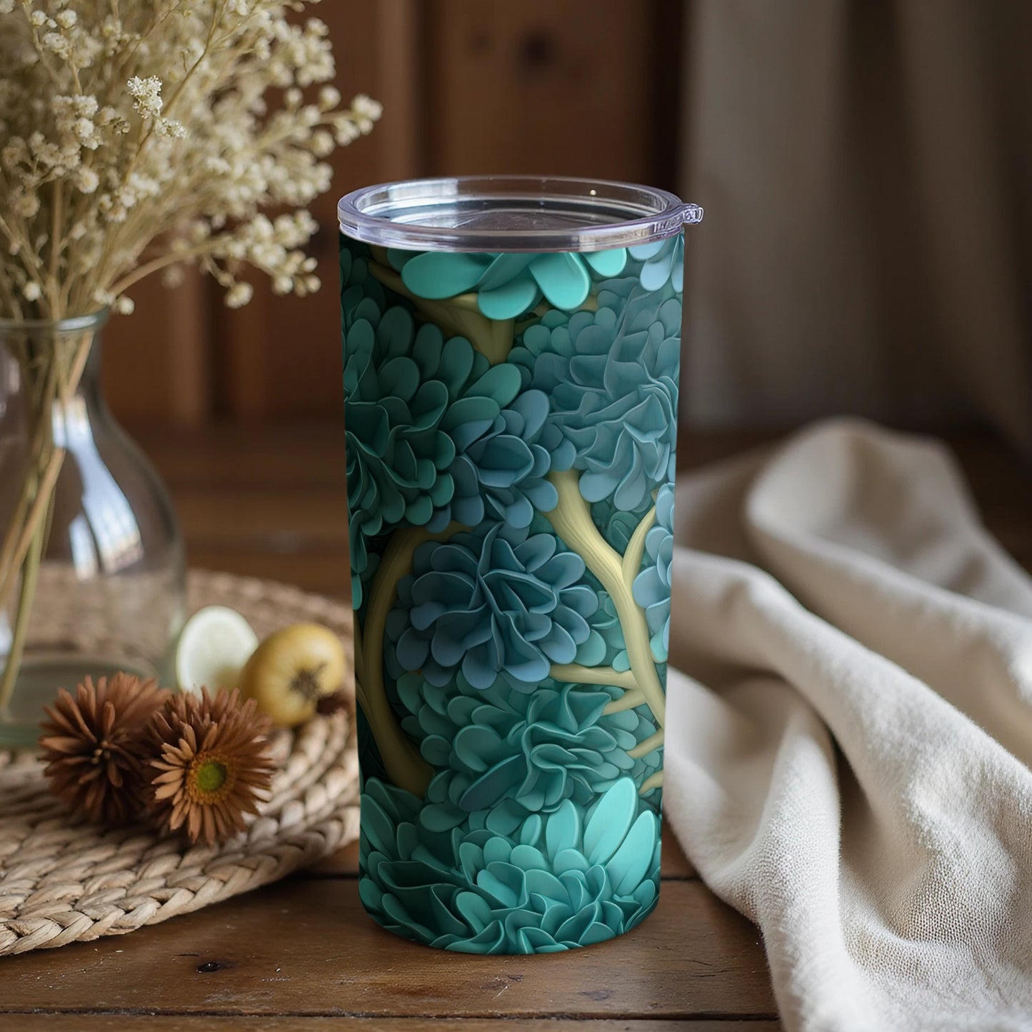 Elegant Blooming Forest Design Insulated Tumbler