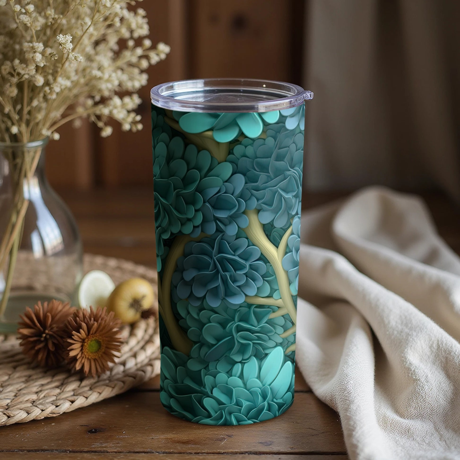Elegant Blooming Forest Design Insulated Tumbler