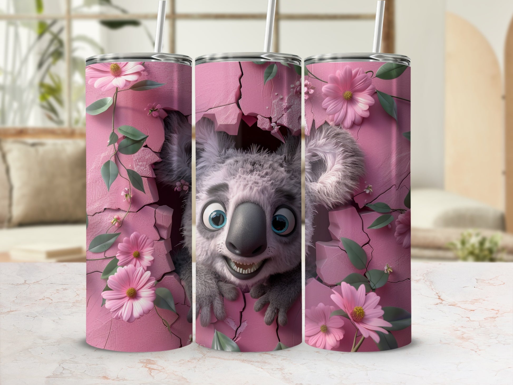 Koala emerging pink cracked wall vibrant flowers product type
Koala Pink Cute Animal Pink Flowers Cracked Wall Unique Design Animal Art Nature Inspired Tumbler Design Graphic Art Adorable Koala Floral Design Happy Koala Whimsical Art Animal Print Pink Aesthetic Cartoon Koala Wildlife Design Creative Art