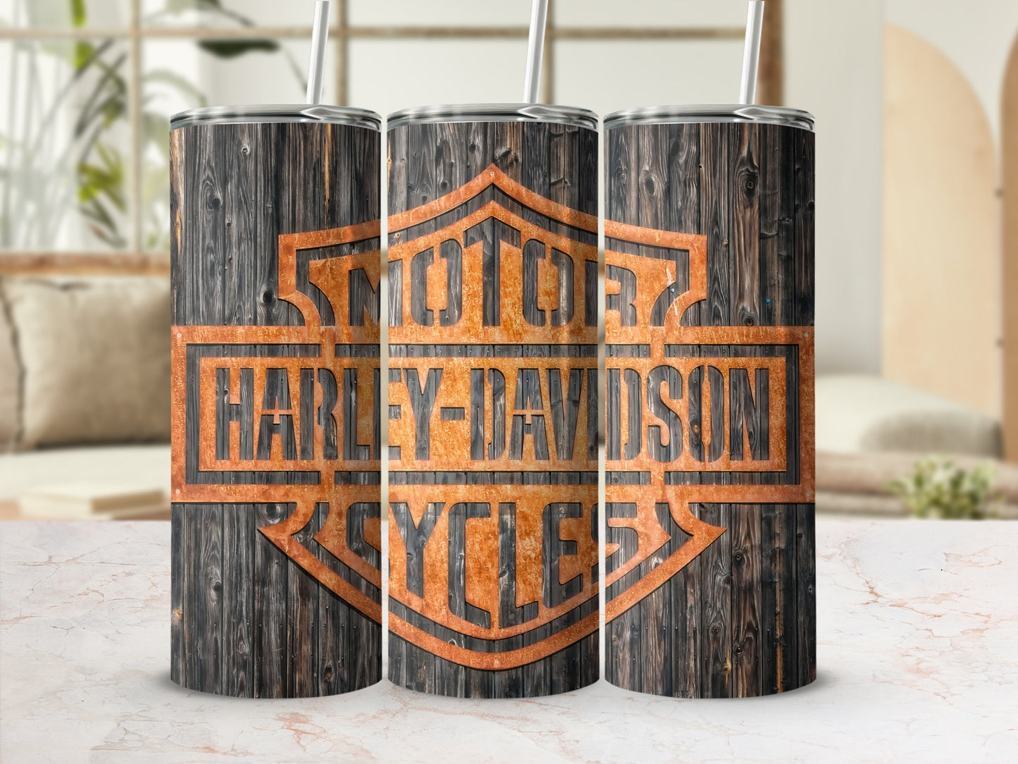Harley Davidson Motorcycles Design Tumbler