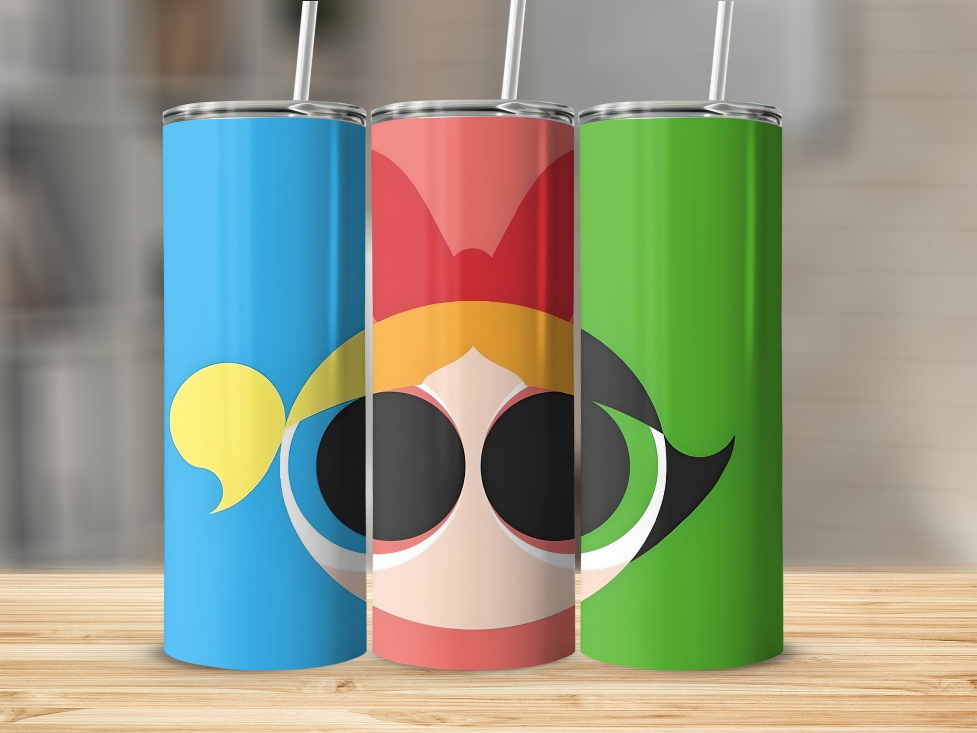 Colorful Cartoon Character Inspired Tumbler Collection