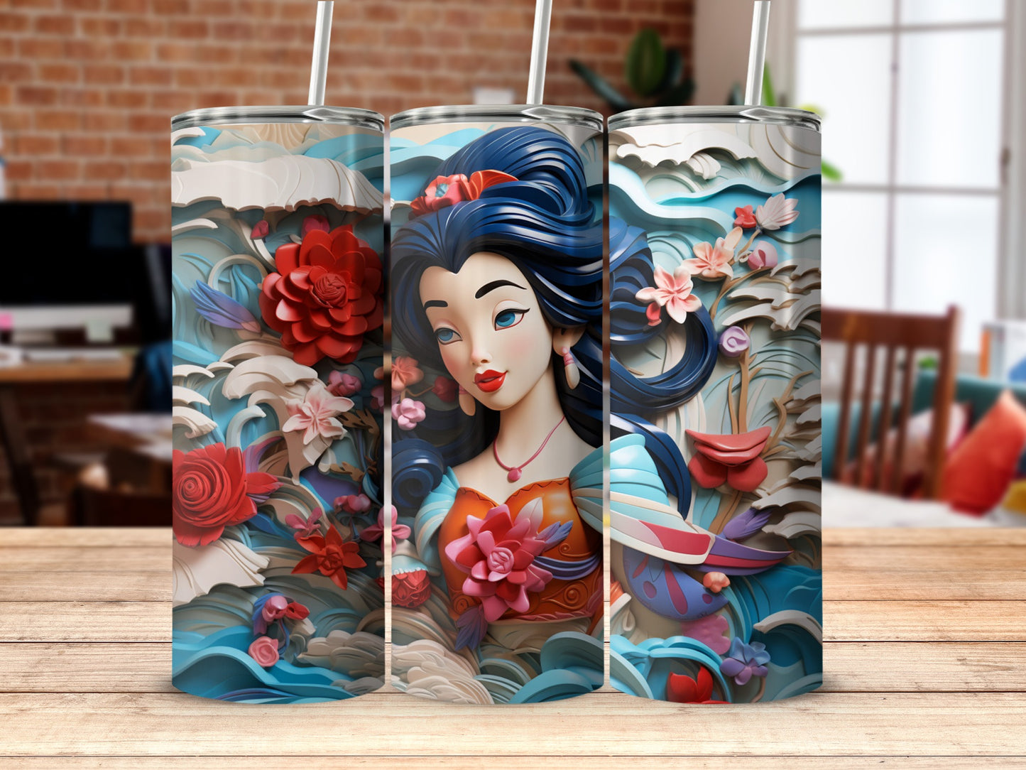 Vibrant Anime Art Tumbler with Stunning Visual Design