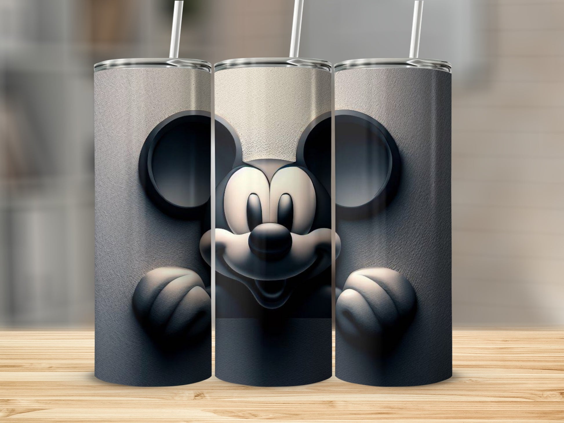 Mickey Mouse Themed Tumbler Cups Refreshing Drinkware