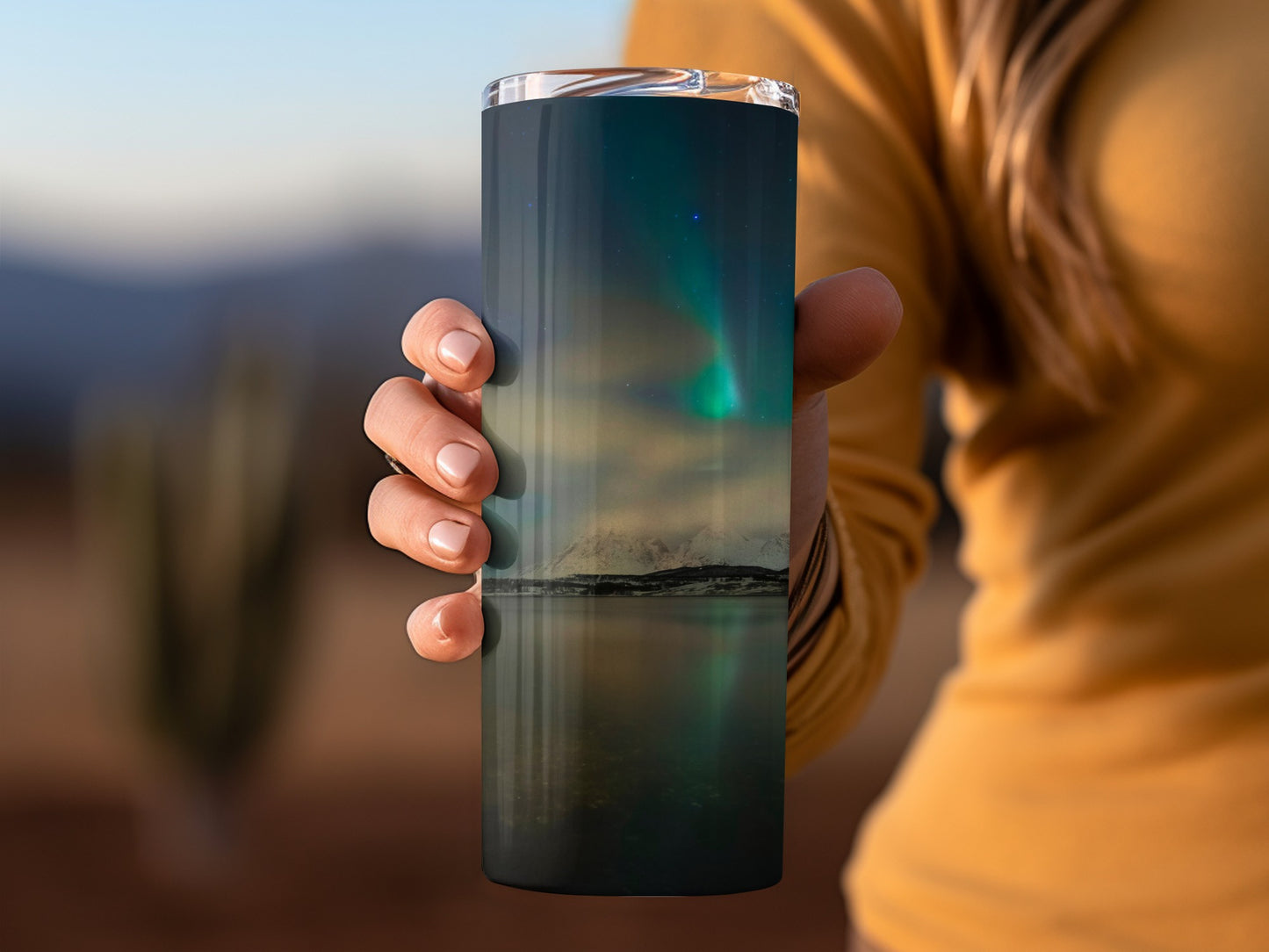 Northern Lights Travel Tumbler Stunning Scenic Tumbler