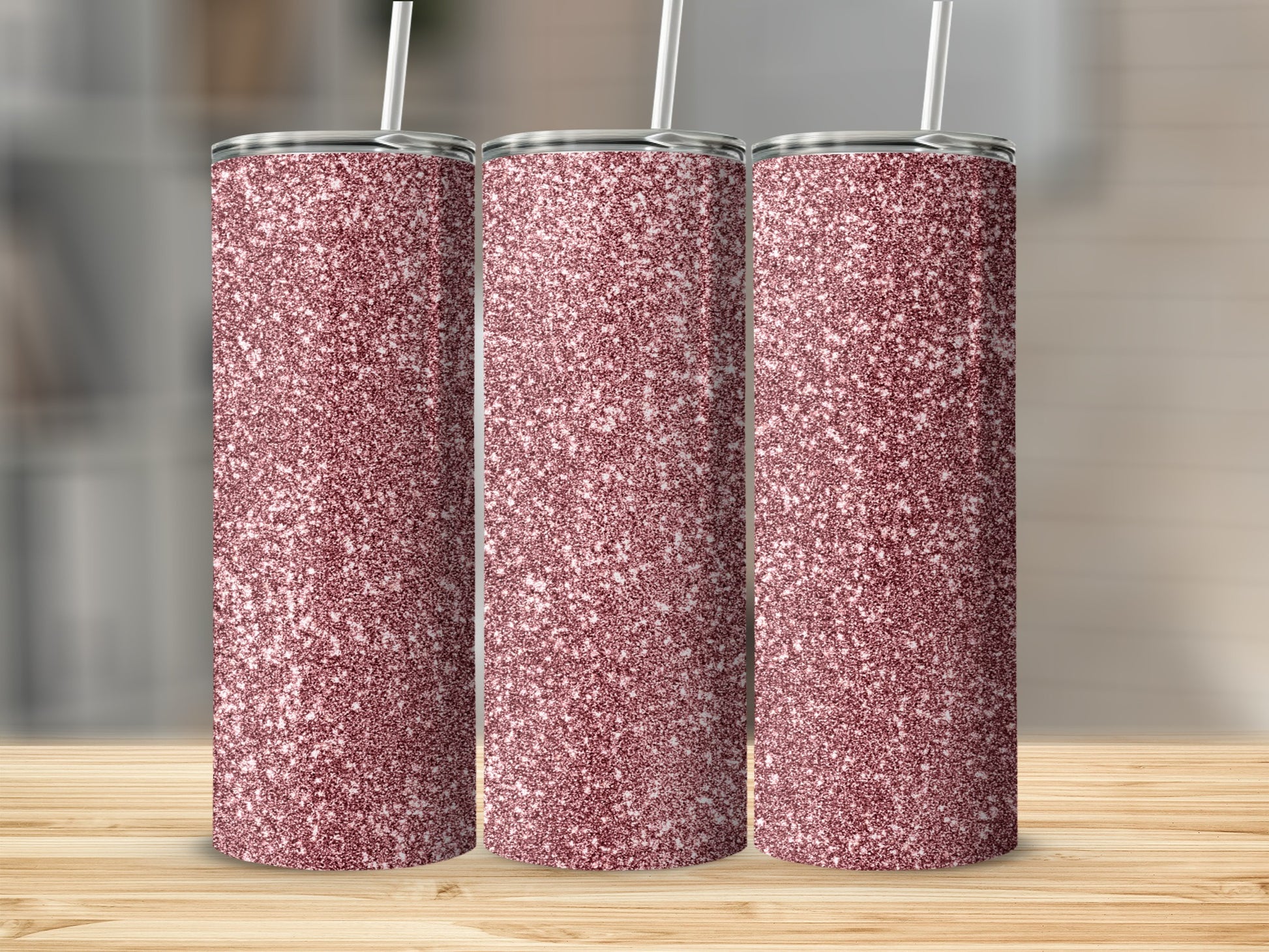 Glittery Pink Tumblers for Stylish Drinkware Product