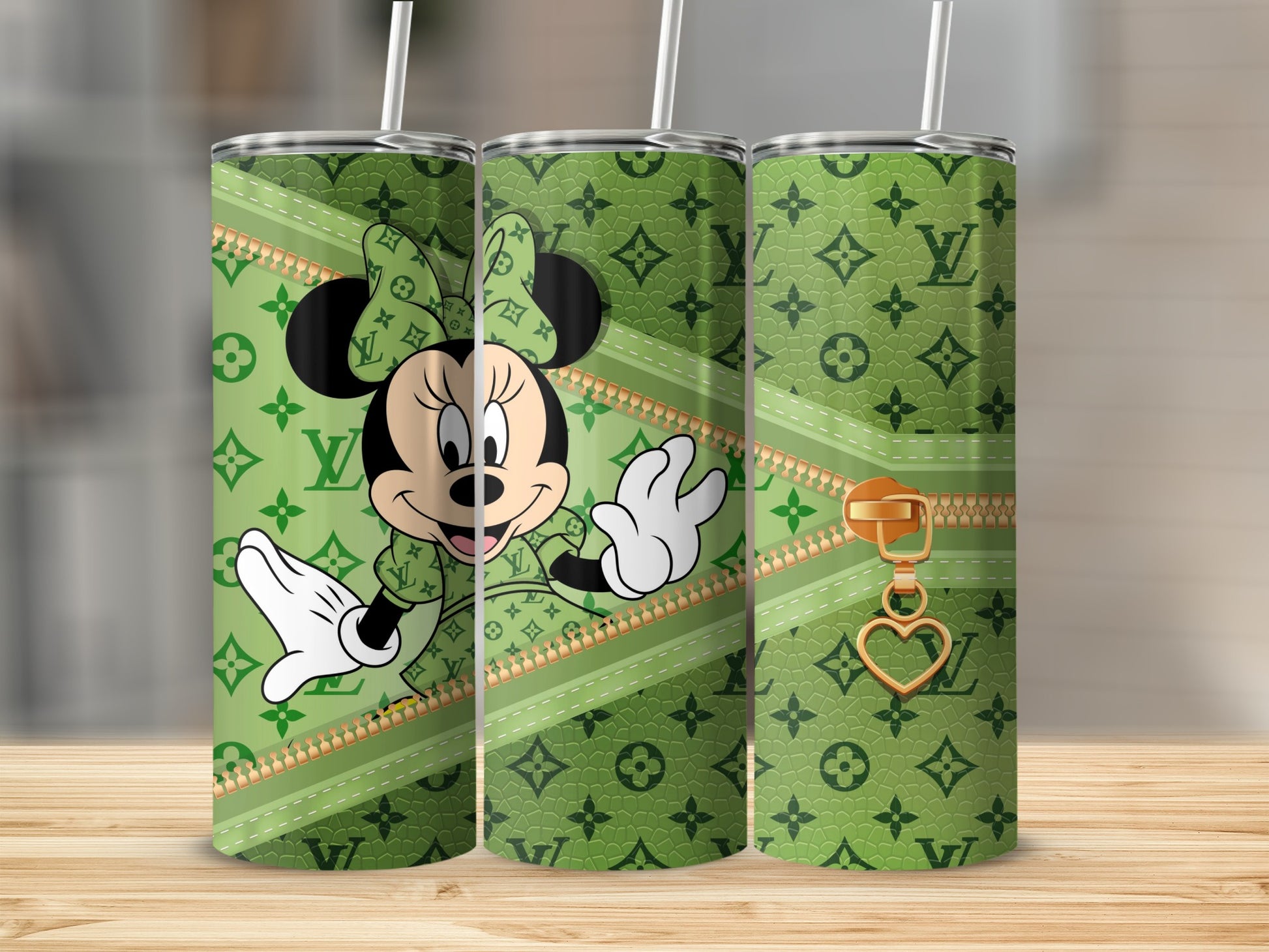 Green Designer-Inspired Character Tumbler Product