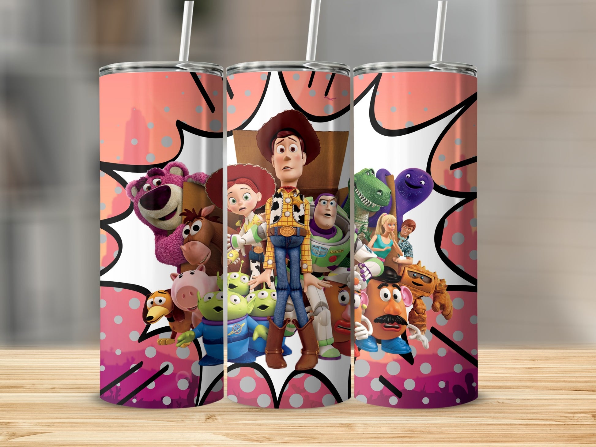 Colorful Animated Characters Stainless Steel Tumbler