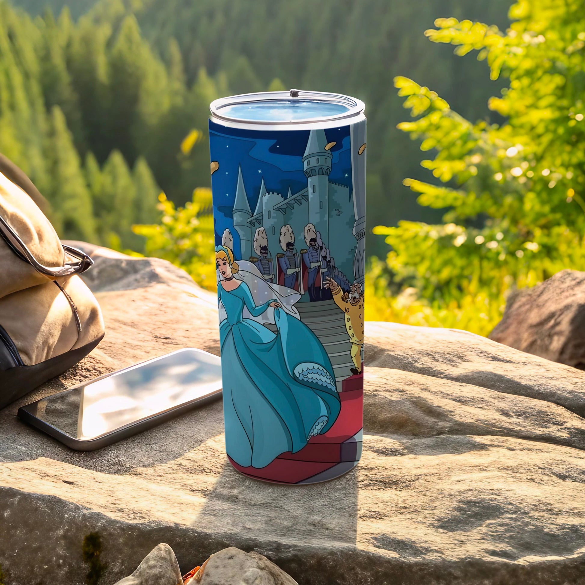 Fairy Tale Castle Scene Insulated Tumbler for Travel and Home