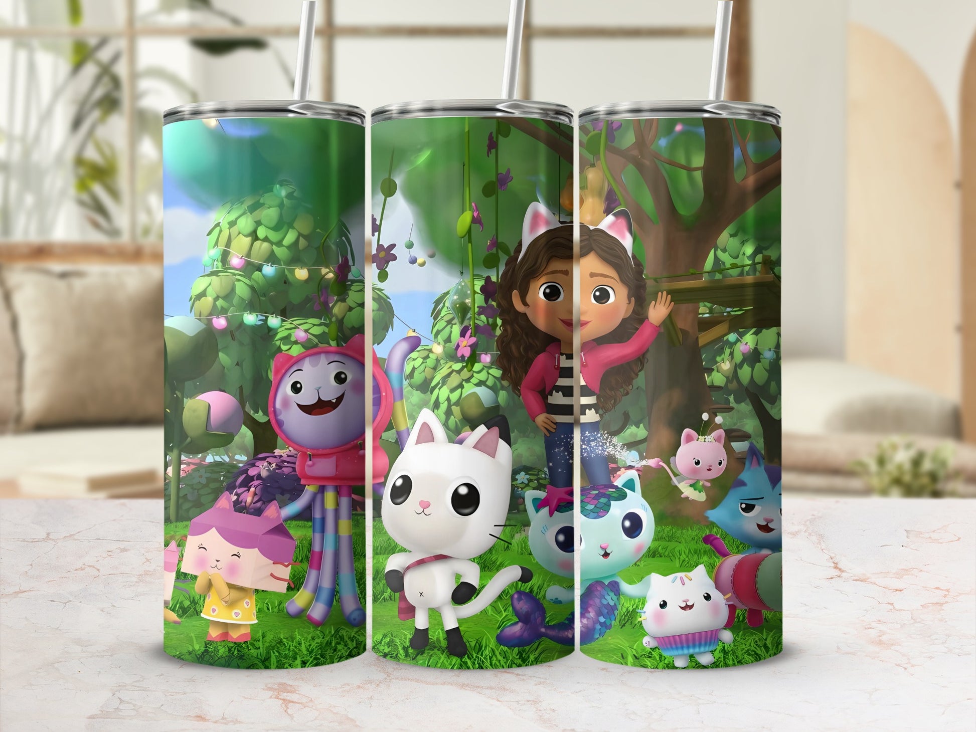 Colorful Cartoon Characters Tumbler for Kids and Adults
