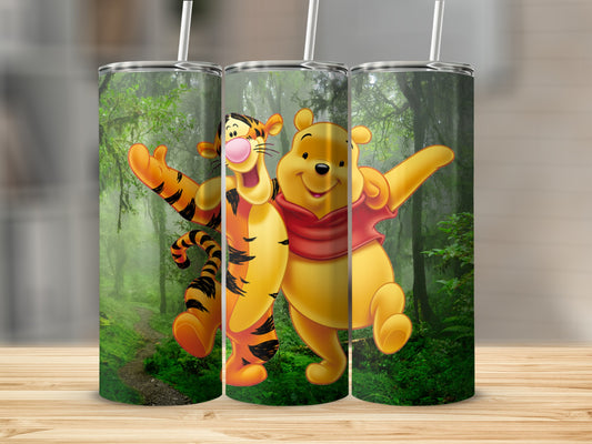Cheerful Forest Friends Design Tumbler