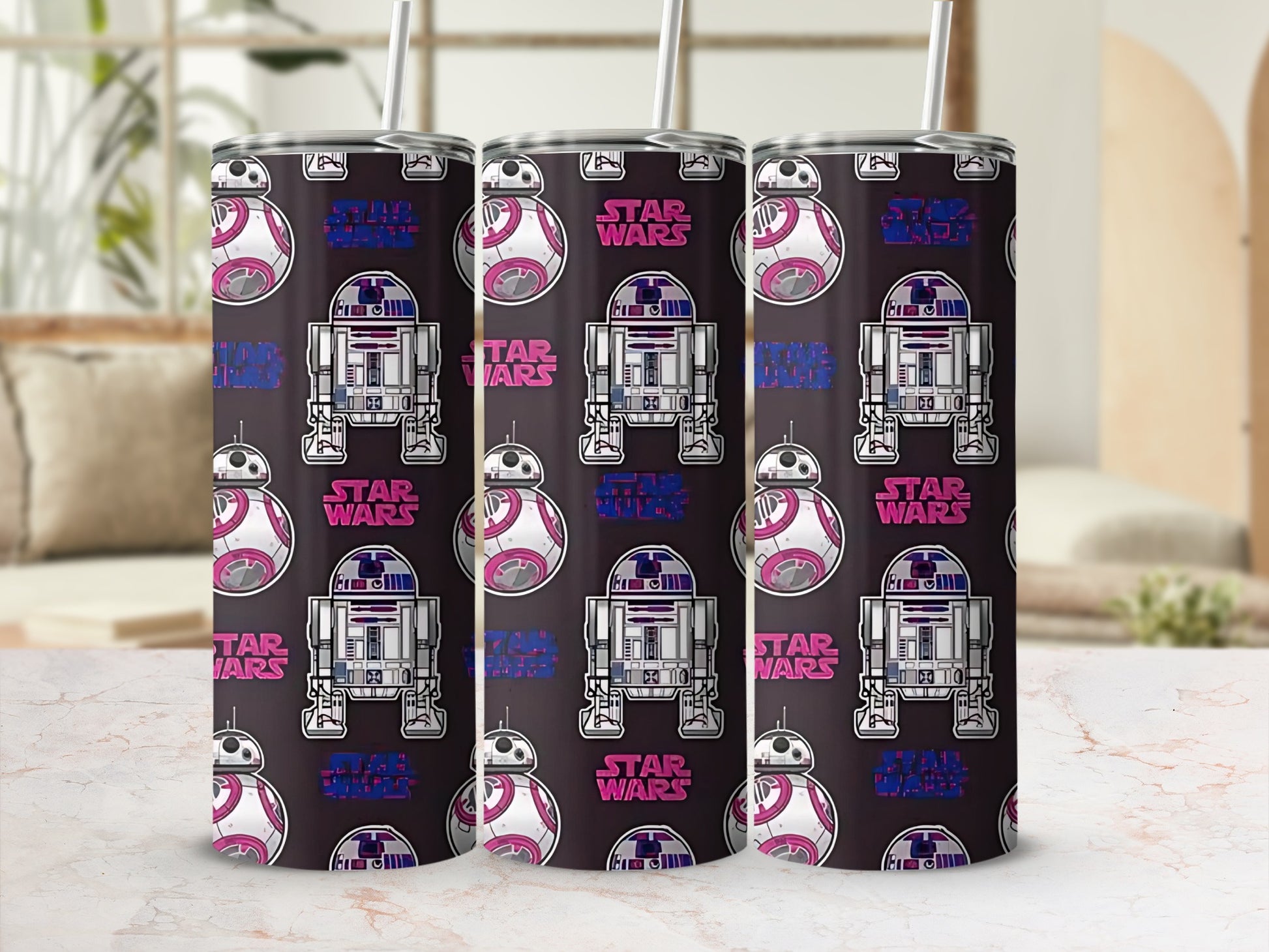 Star Wars R2-D2 BB-8 Droids Pattern Dark product type