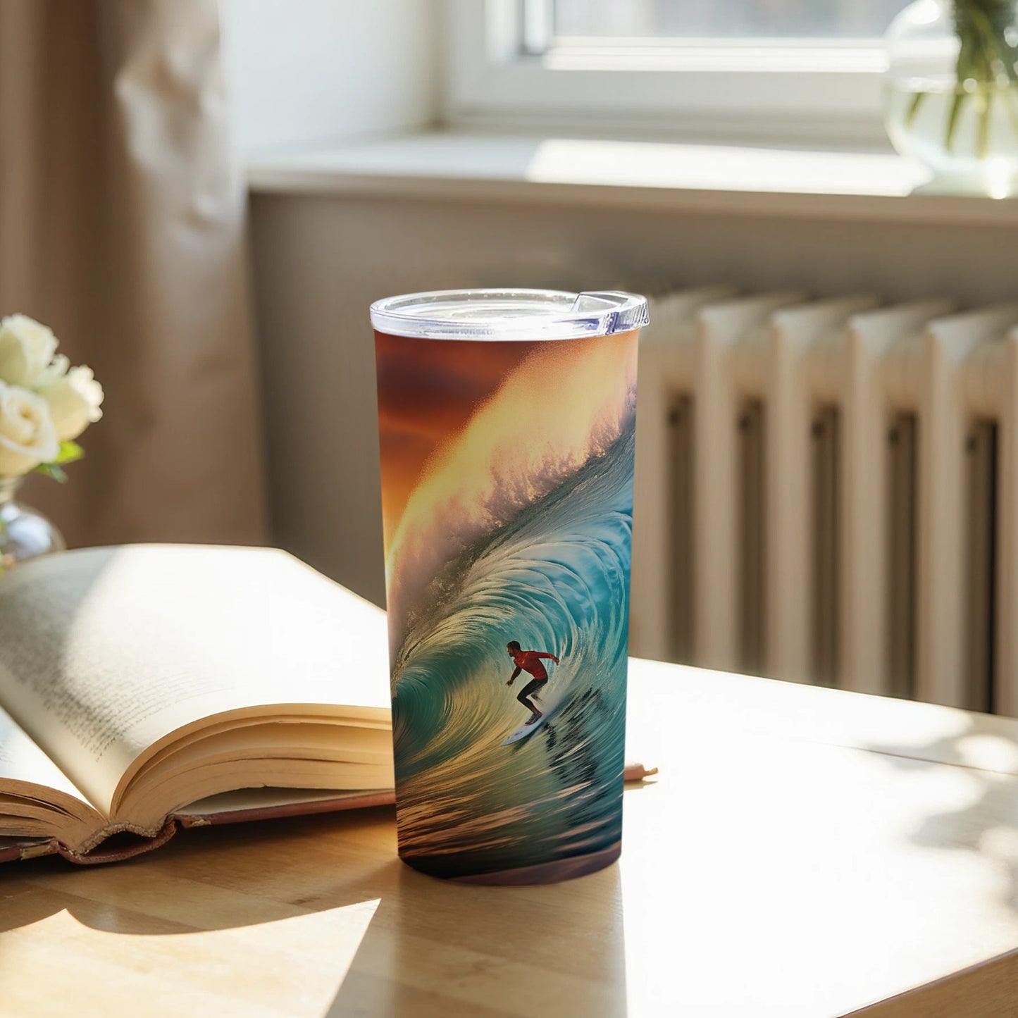 Surfer Big Wave Ocean Adventure Tumbler product type