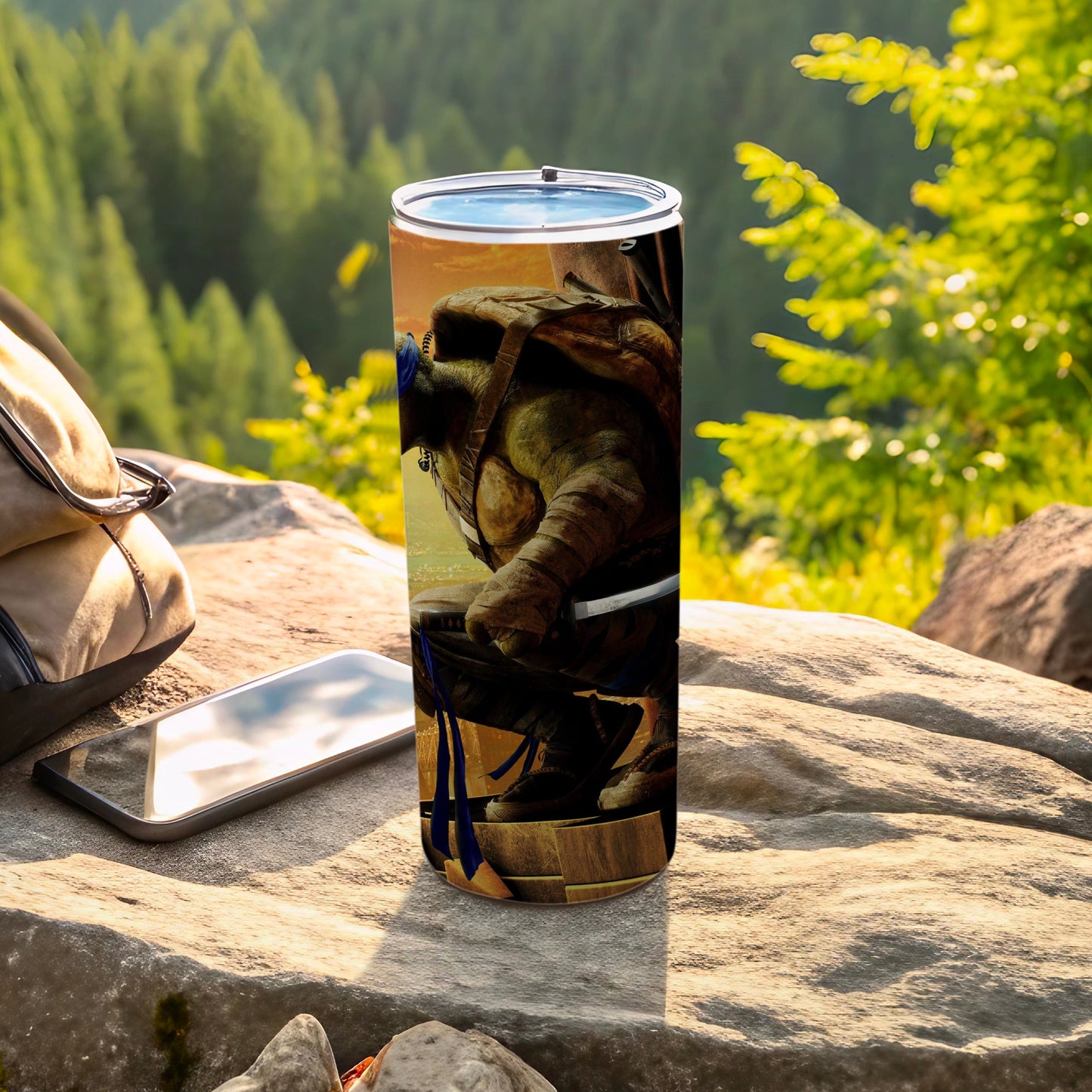 Ninja Warrior Design Stainless Steel Travel Tumbler