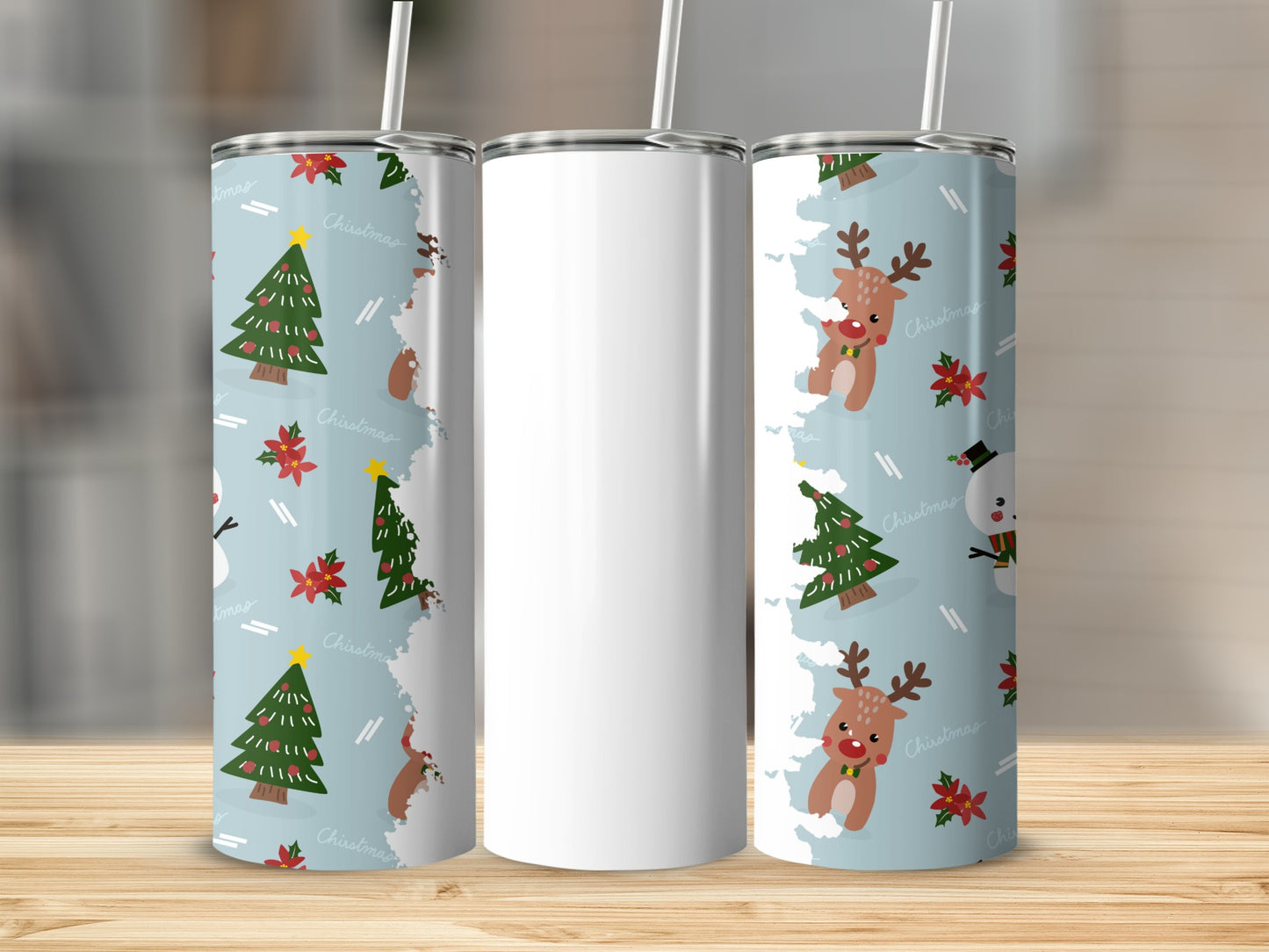 Festive Christmas Design Insulated Tumbler Drinkware