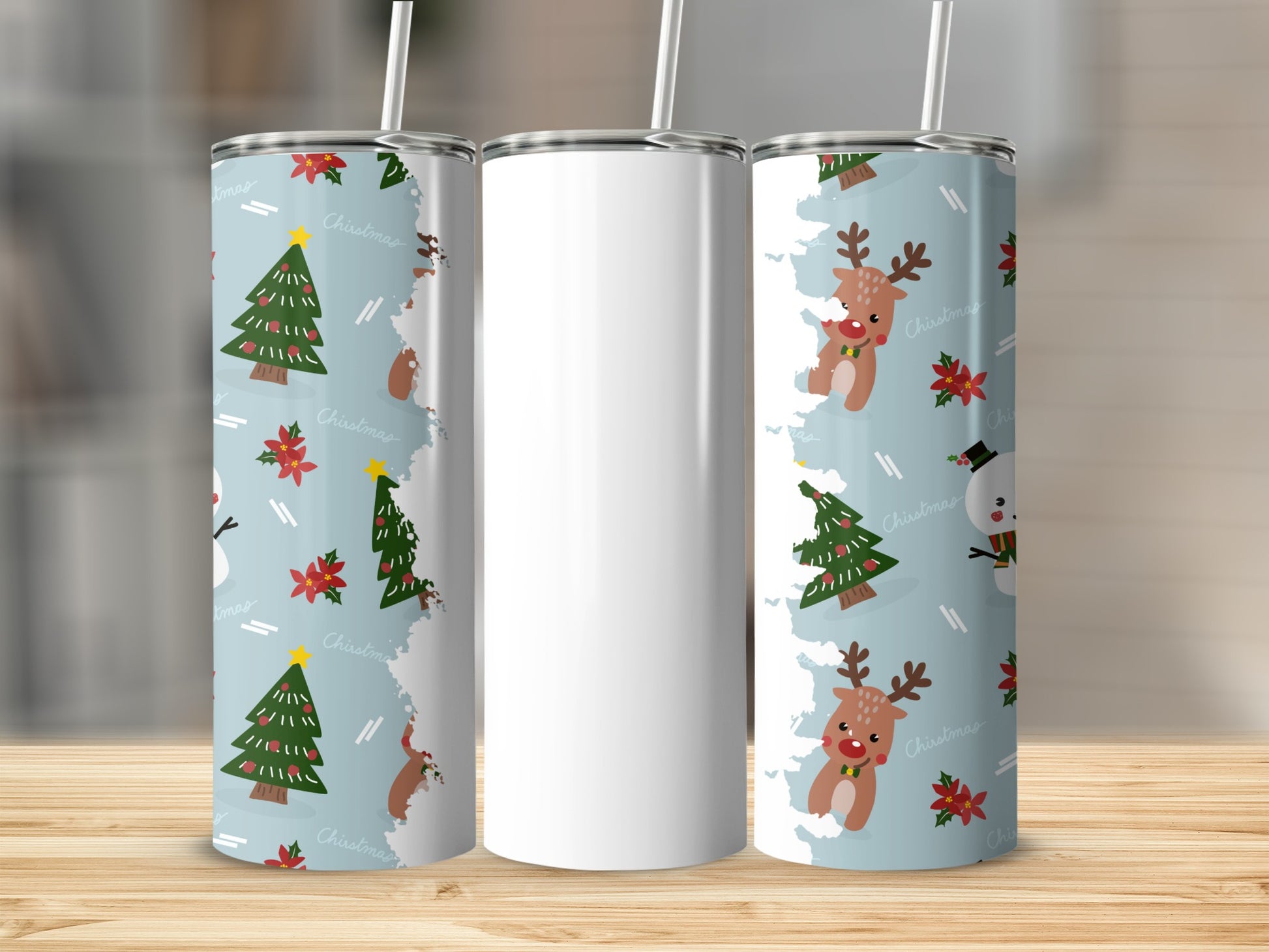 Festive Christmas Design Insulated Tumbler Drinkware
