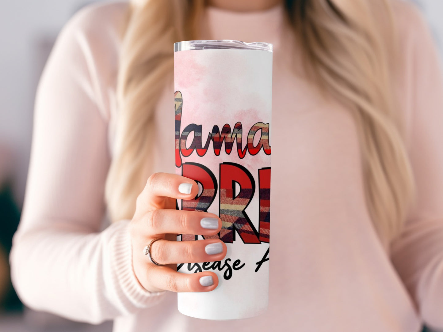 Mama Needs Coffee Please Acrylic Tumbler Cup