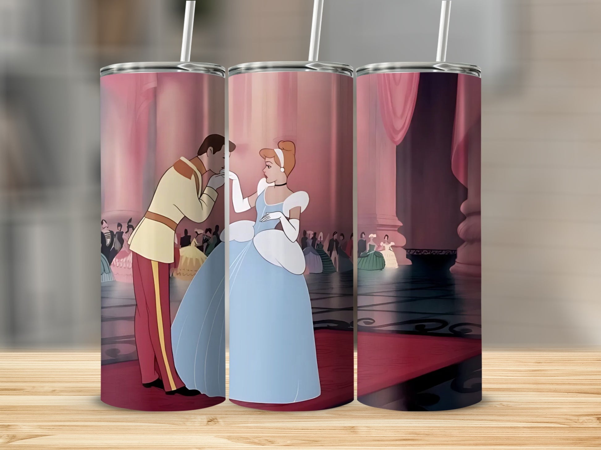 Cinderella and Prince Charming Tumbler Cup  Product