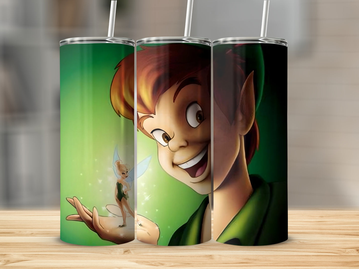 Peter Pan and Tinkerbell Stainless Steel Tumbler