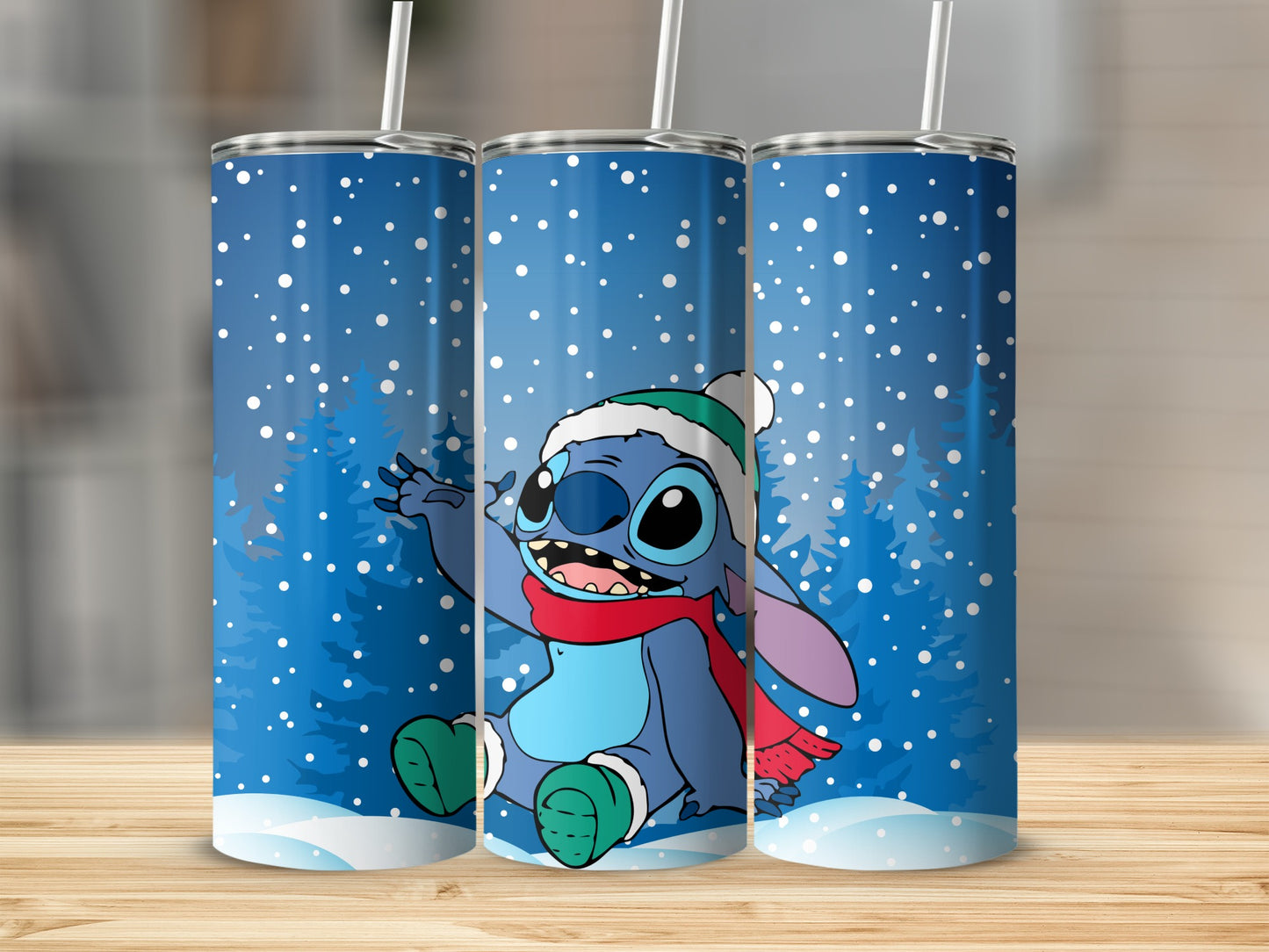 Adorable Winter Scene Cute Creature Design Tumbler