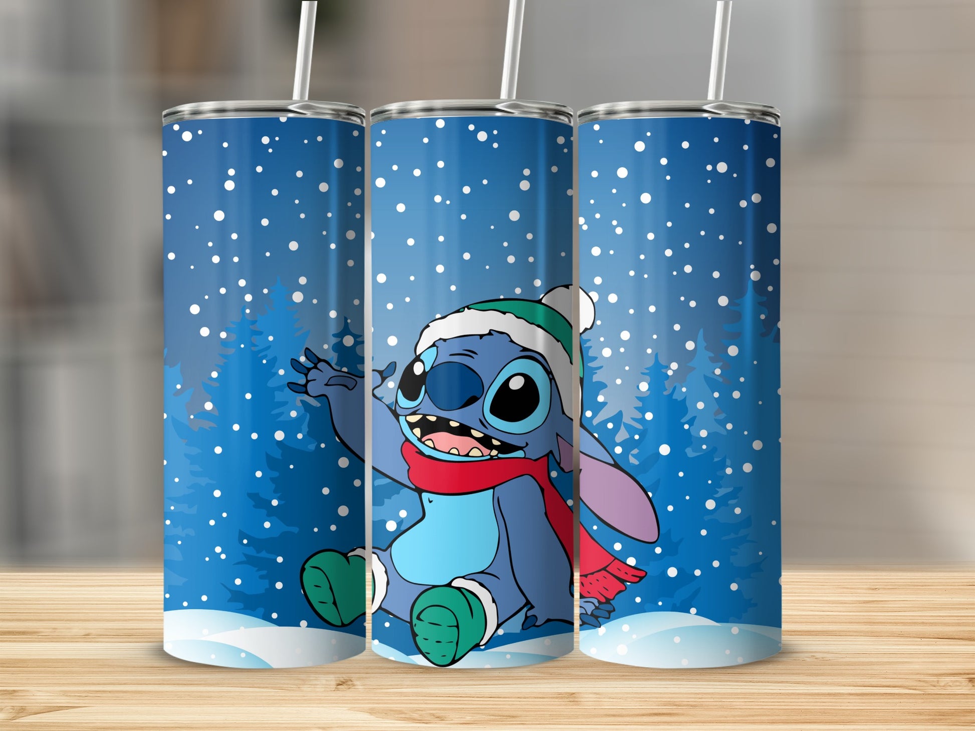 Adorable Winter Scene Cute Creature Design Tumbler