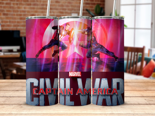 Marvel Civil War Captain America Battle Tumbler product type