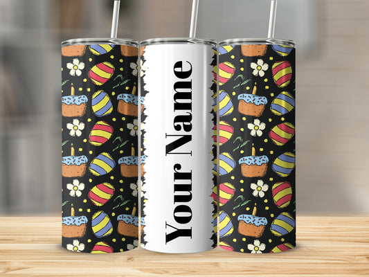 Personalized Colorful Birthday Themed Tumbler Cup
