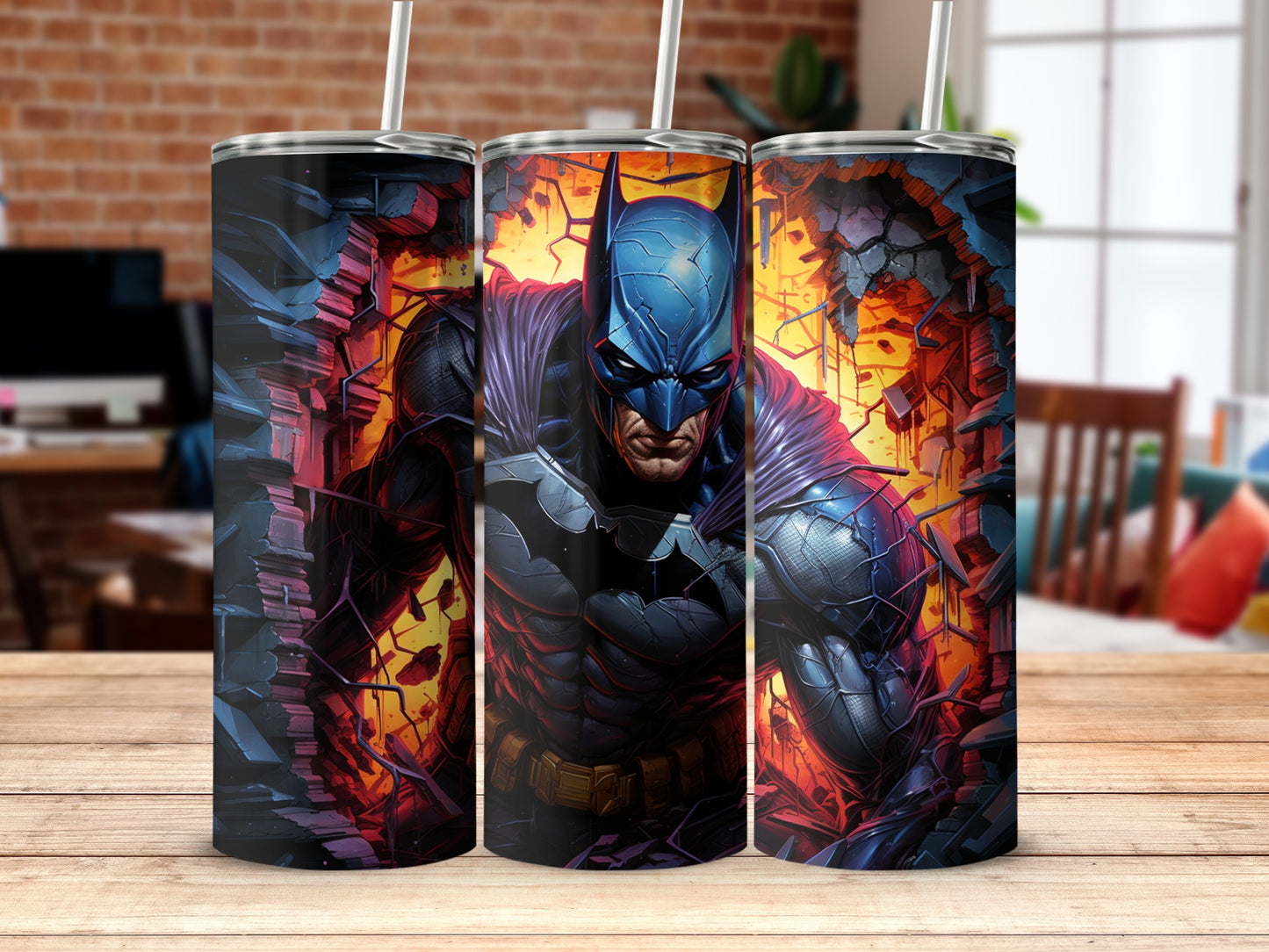 Intense Dark Knight Design Insulated Tumbler
