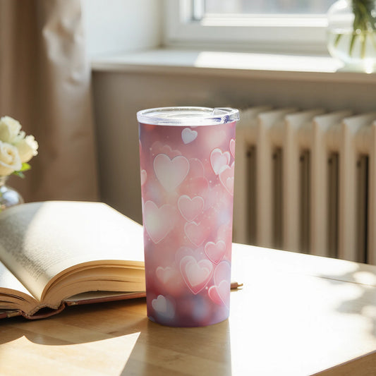 Heart Pattern Tumbler for Daily Use and Travel