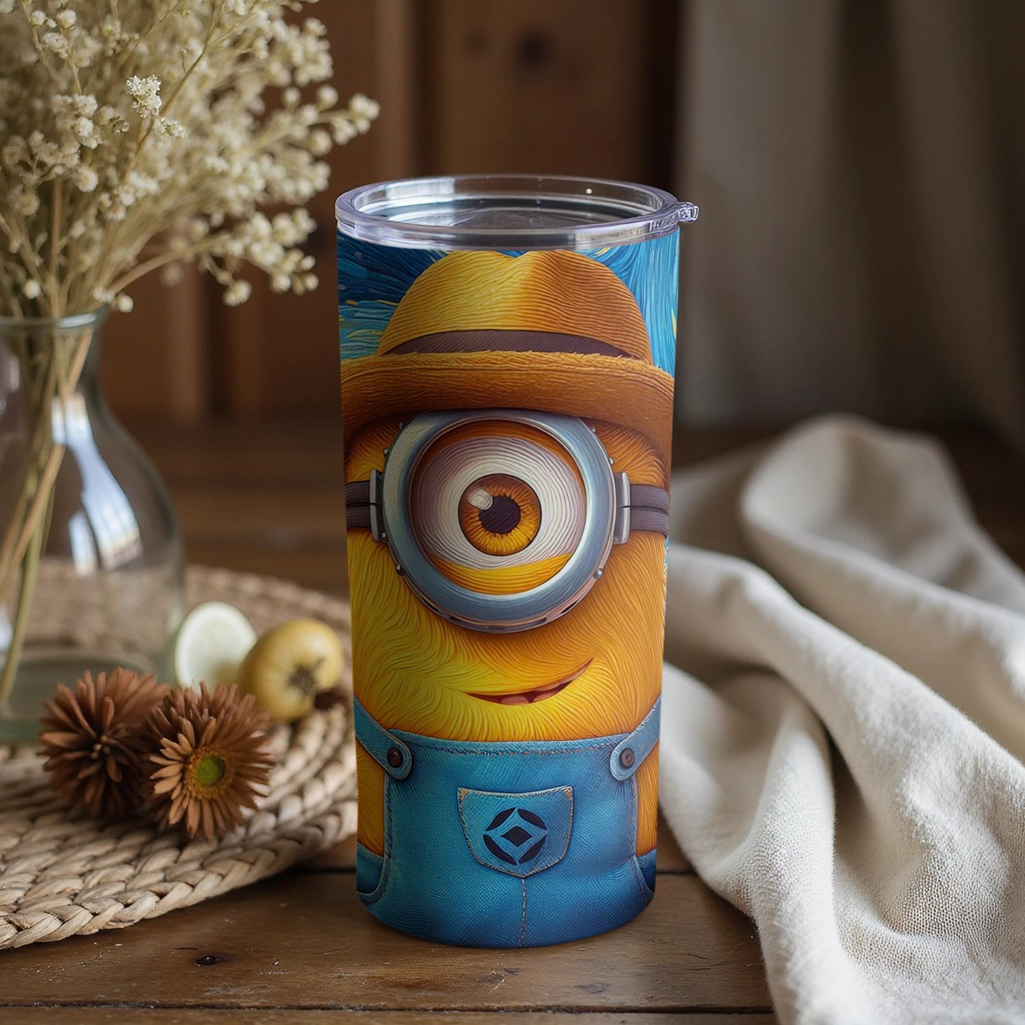 Minion Character Insulated Tumbler for Hot Cold Drinks
