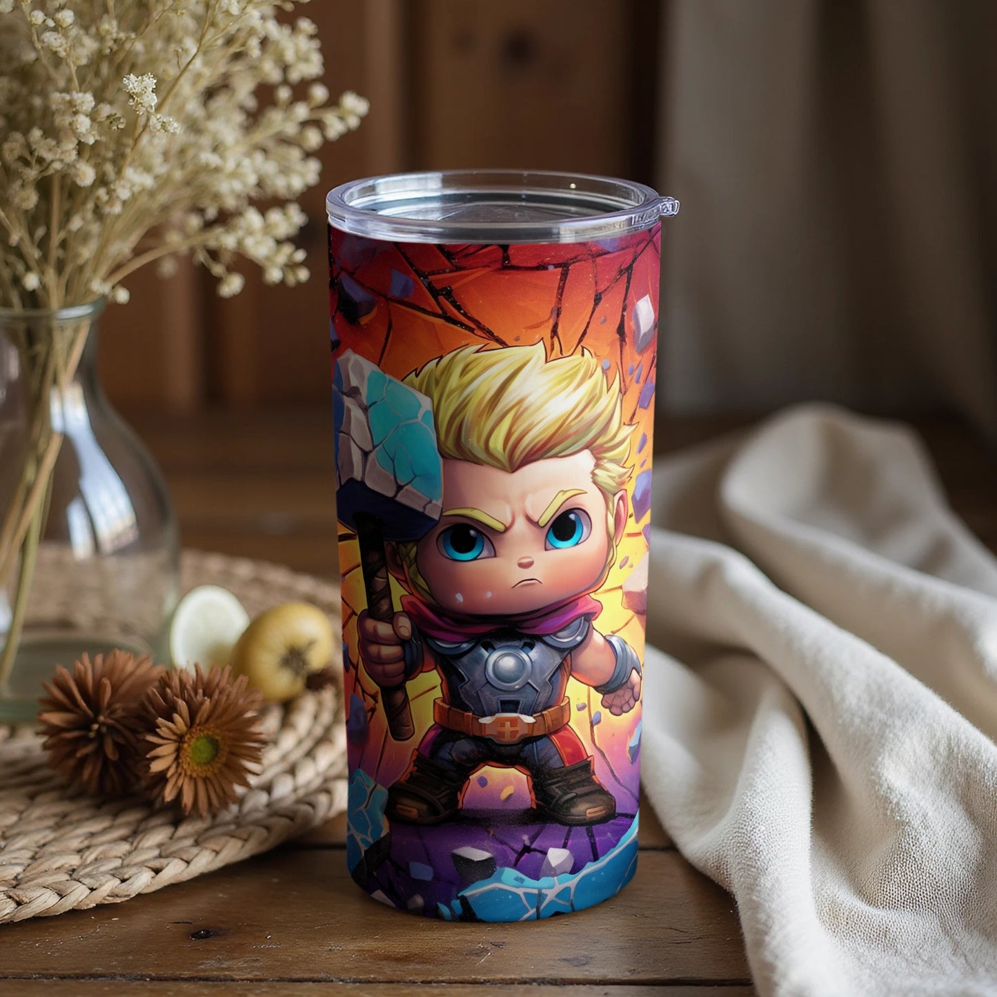 Cute Little Thor Adventure Tumbler for Kids Drinkware