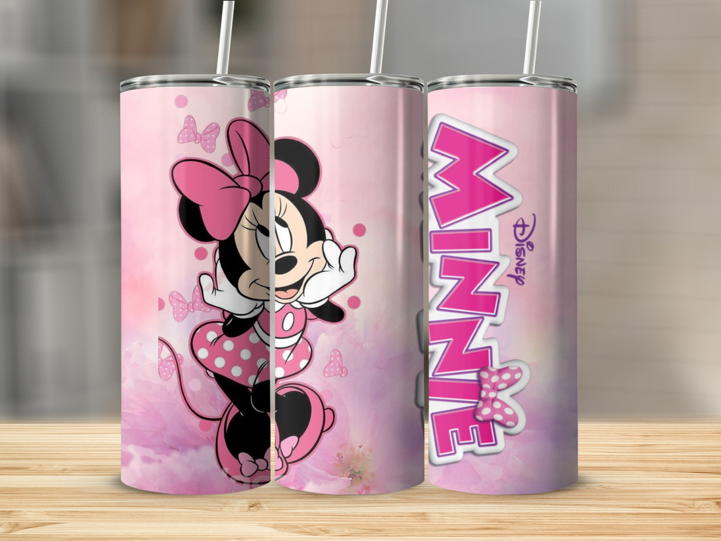 Minnie Mouse Pink Themed Insulated Tumbler Product