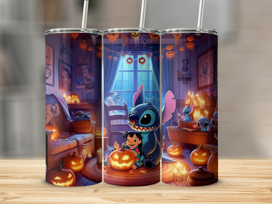 Halloween Theme Cute Alien Character Design Tumbler