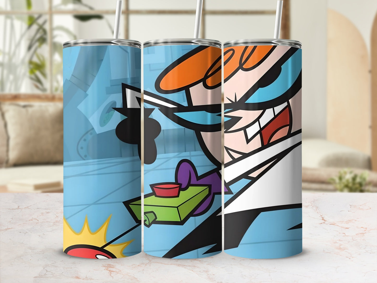 Dexter's Laboratory Character Tumbler Flask Fun