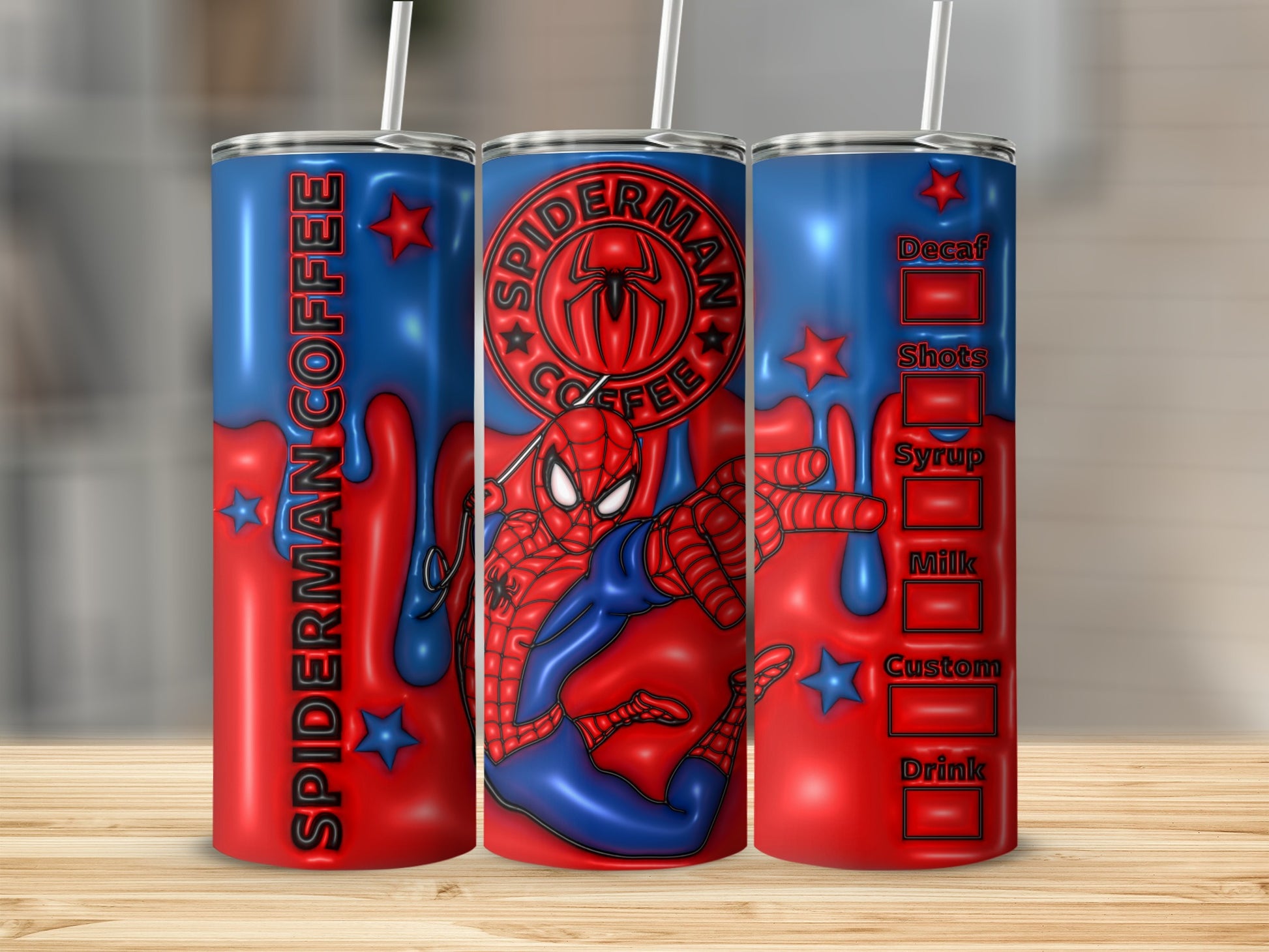 Spider-Man Coffee Customizable Travel Tumbler 20oz