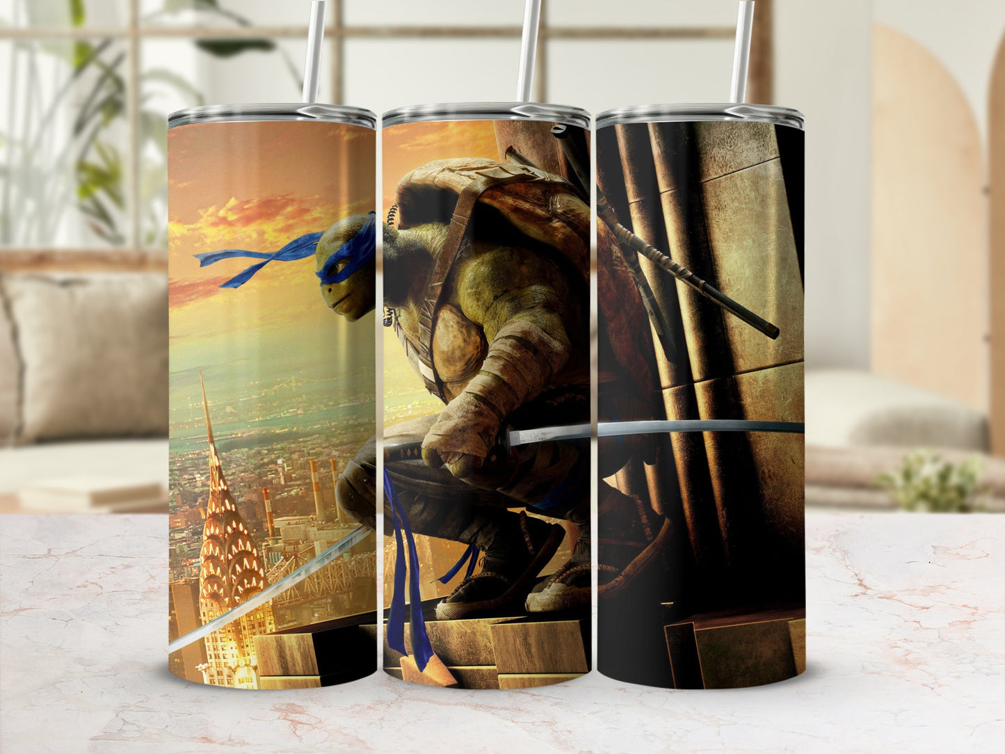 Teenage Mutant Ninja Turtles themed tumbler set