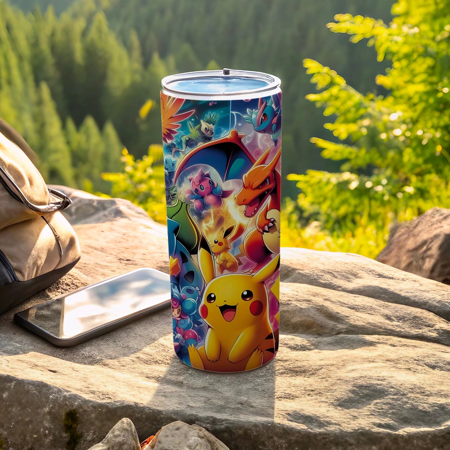 Colorful Pokémon Characters Insulated Tumbler Cup