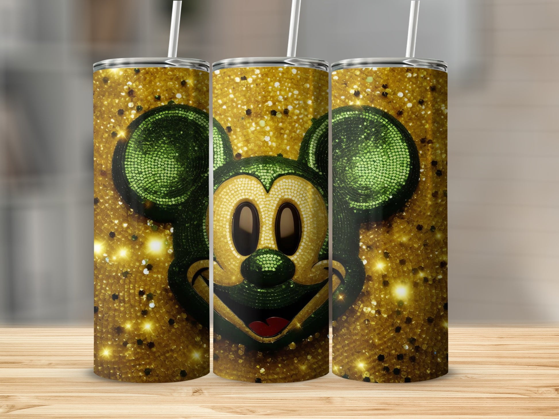 Sparkling Mouse Icon Design Tumbler