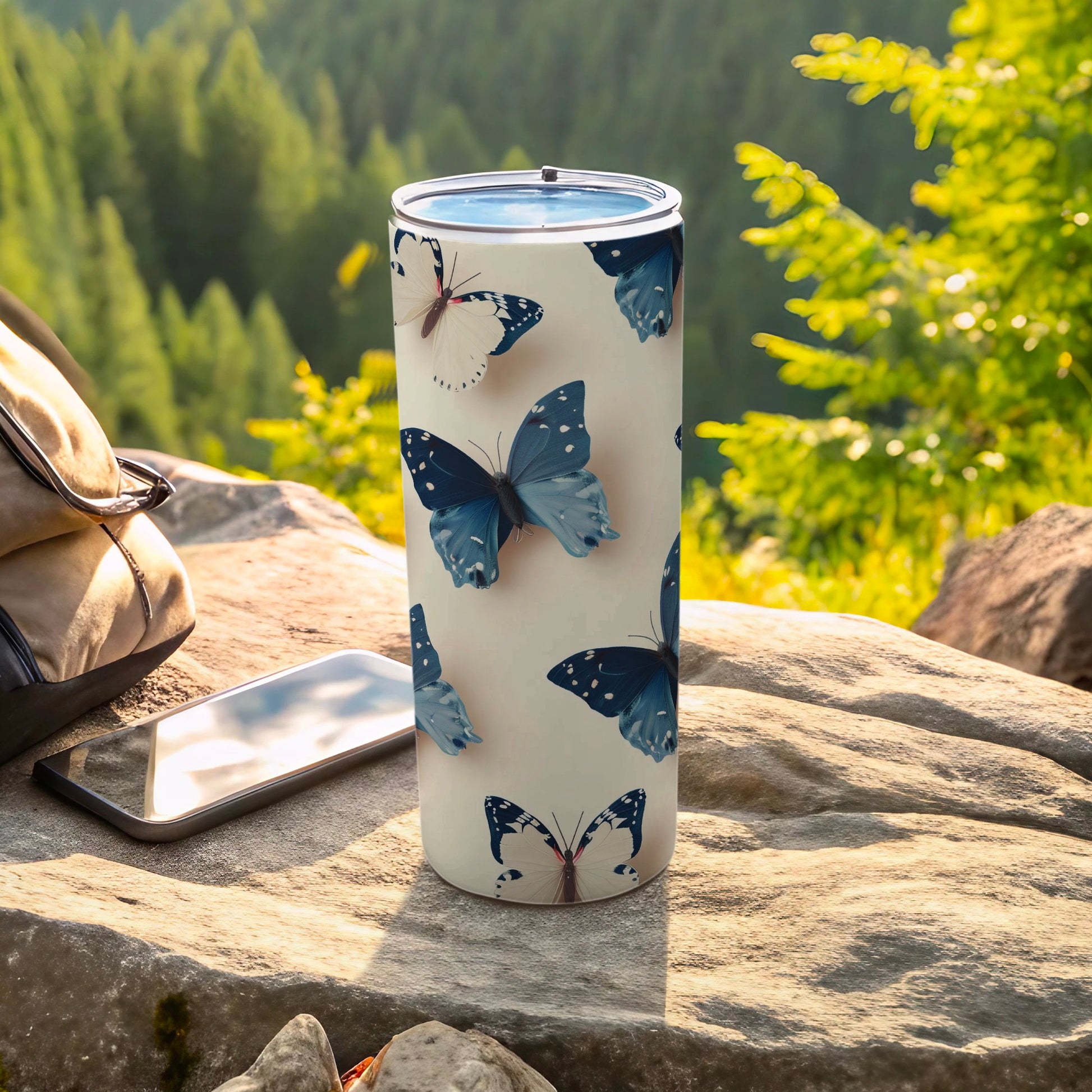 Blue Butterflies Design Outdoor Tumbler Hydration product type
Tumbler
Butterfly
Blue Butterfly
Nature Design
Outdoor Tumbler
Travel Tumbler
Hydration Bottle
Drinkware
Beverage Container
Unique Gift
Butterfly Pattern
Stylish Tumbler
Reusable Bottle
Portable Drinkware
Camping Gear
Hiking Accessory
Wildlife Art
Insect Design
Summer Vibes
Adventure Bottle