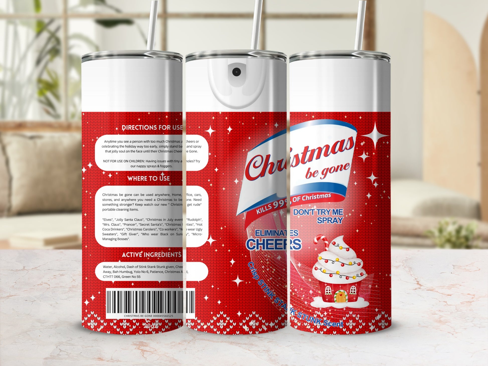 Christmas Be Gone Kills 99 Percent of Christmas Spray