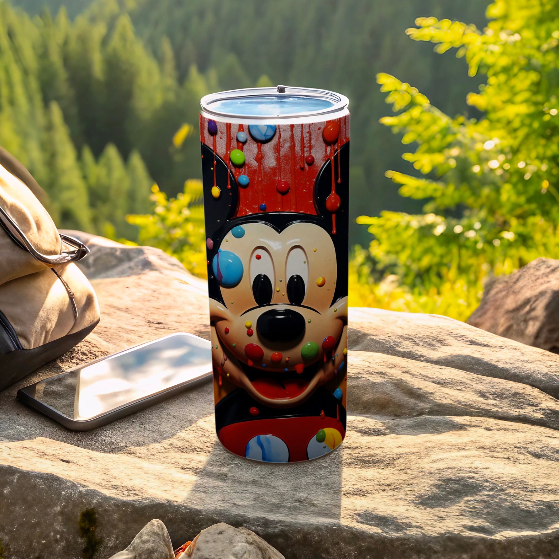 Colorful Cartoon Character Tumbler with Fun Design