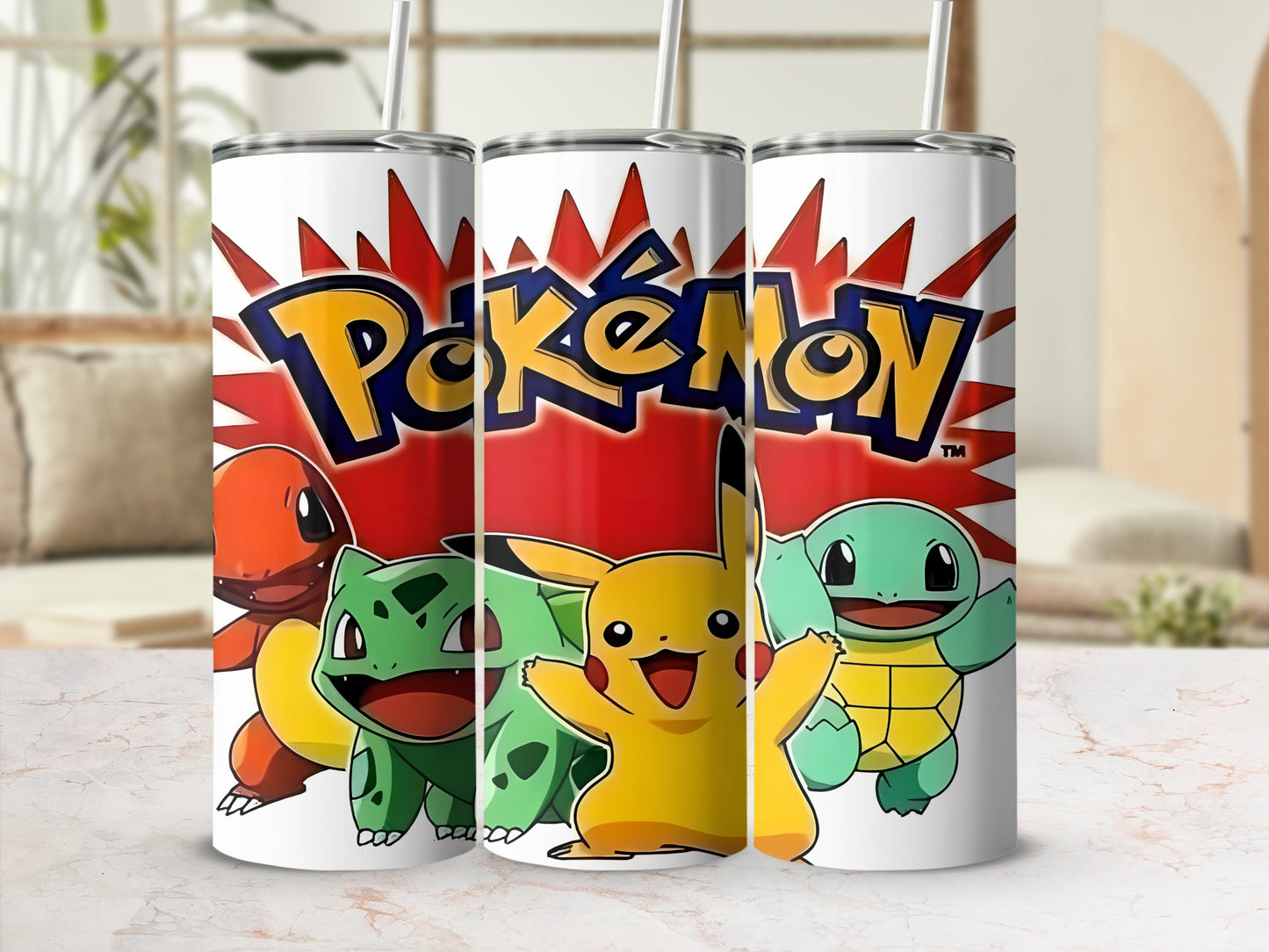 Colorful Pokemon Character Design Tumbler