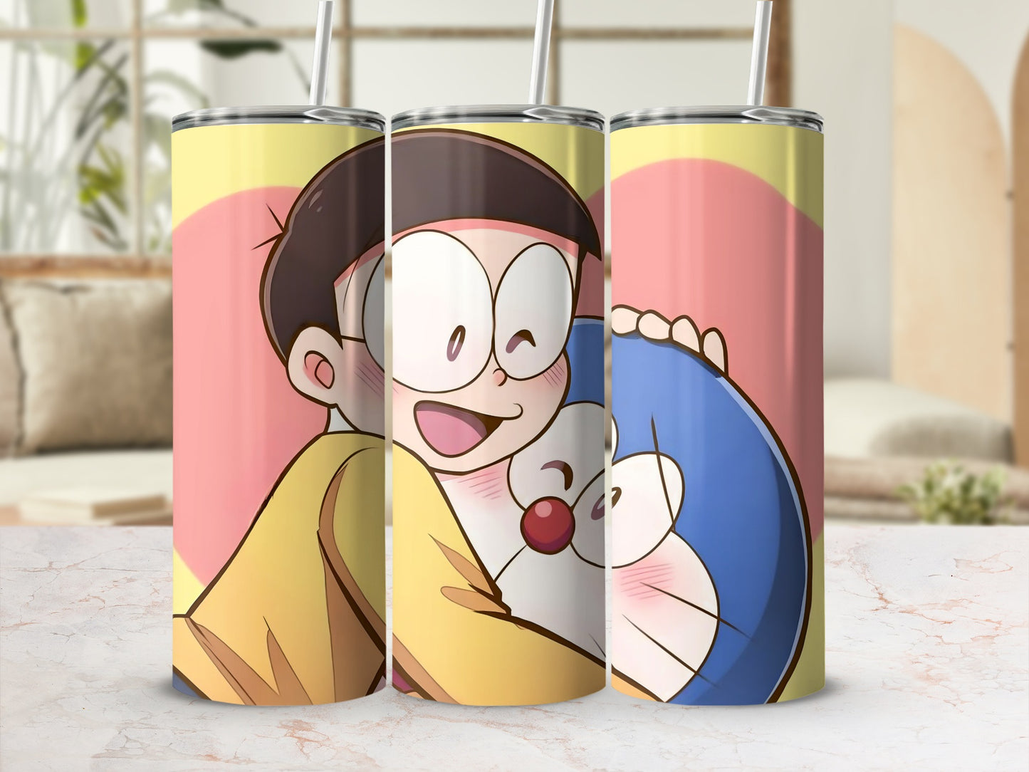 Colorful Cartoon Characters Insulated Tumbler Cup