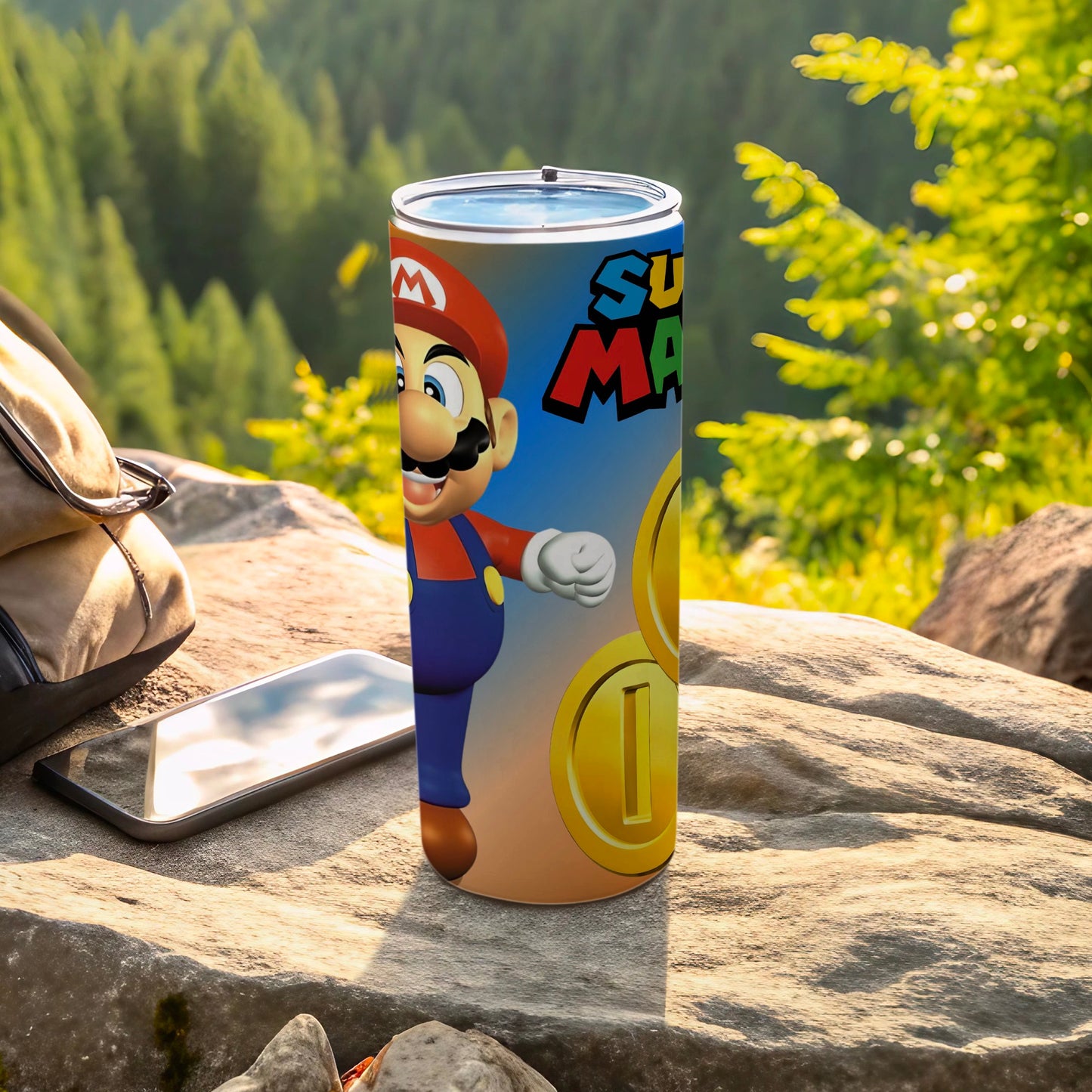 Super Mario Themed Insulated Travel Tumbler Cup