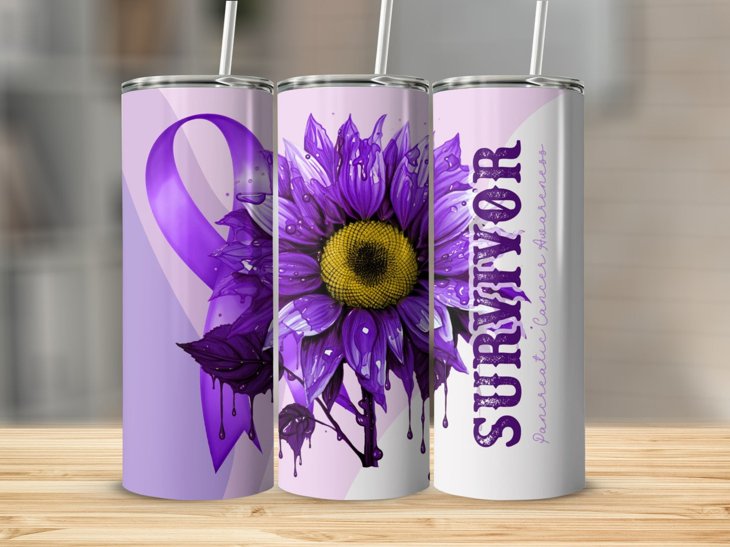 Pancreatic Cancer Awareness Survivor Tumbler