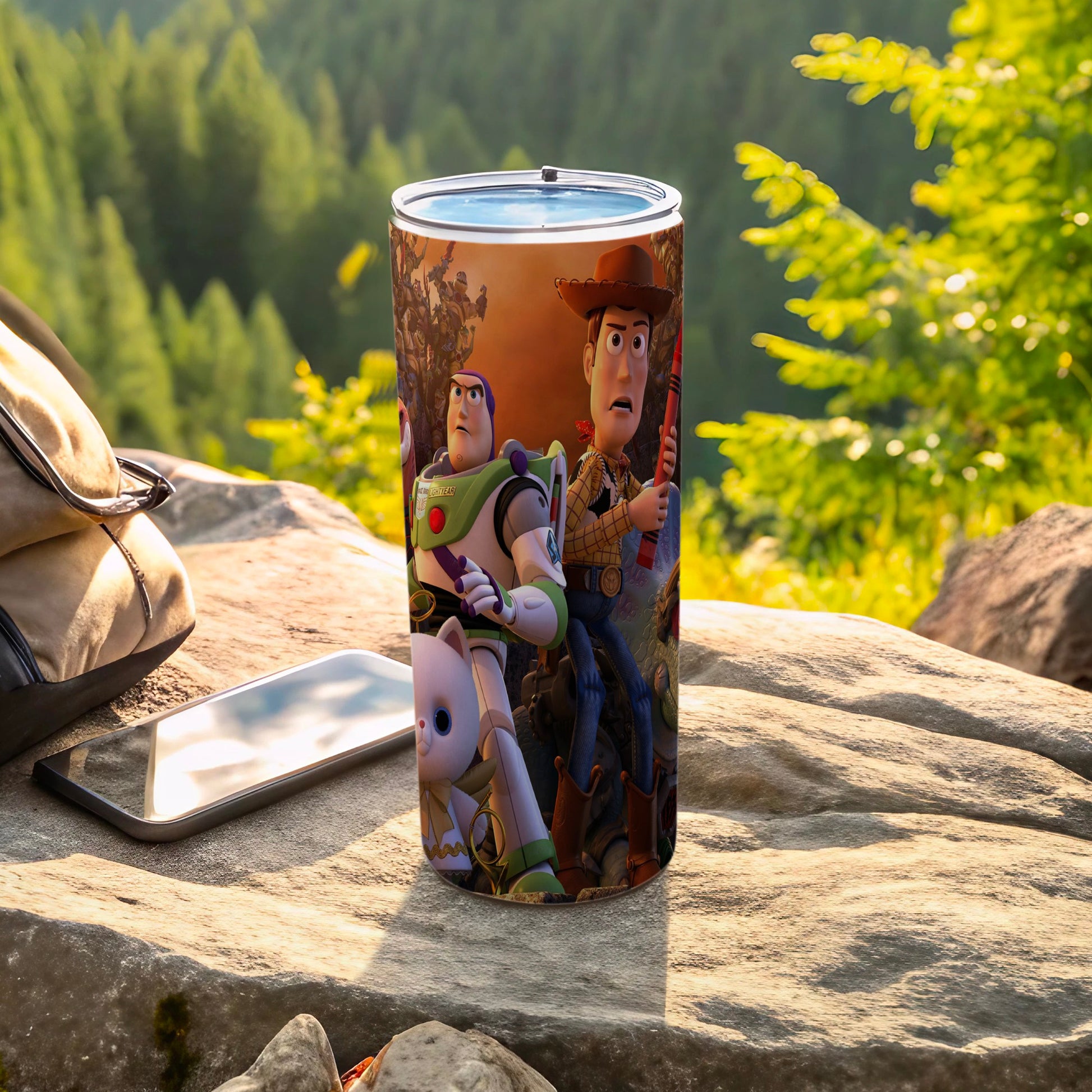 Toy Story Tumbler with Buzz Lightyear and Woody Design