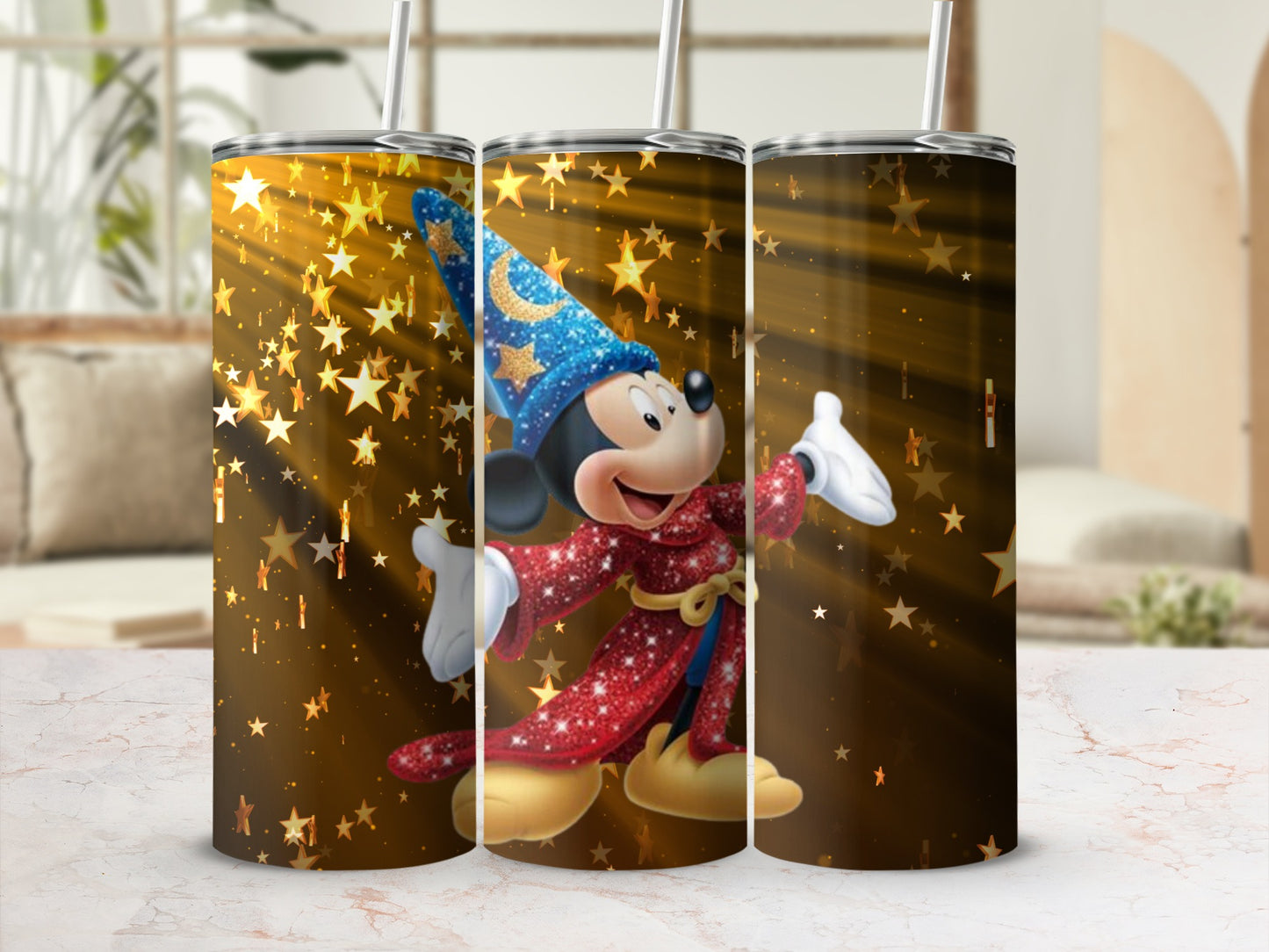 Mickey Mouse Wizard Tumbler with Sparkling Stars