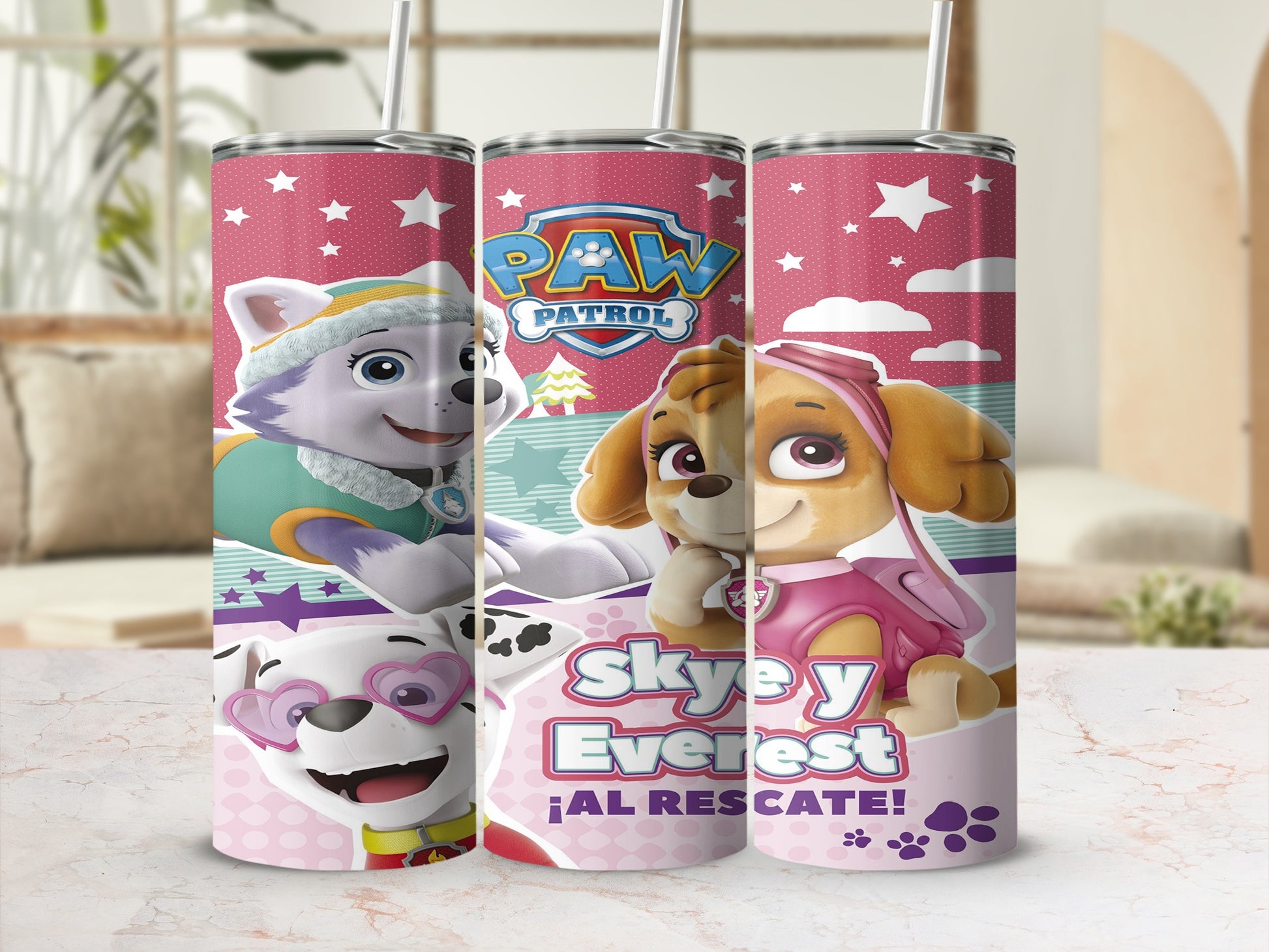 Paw Patrol Skye y Everest ¡Al Rescate! tumbler