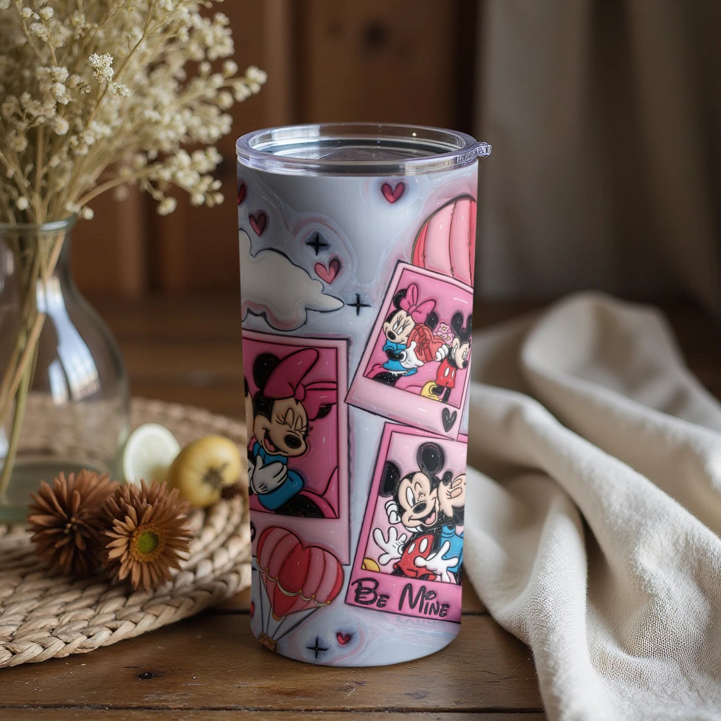 Colorful Cartoon Characters Travel Mug Cup